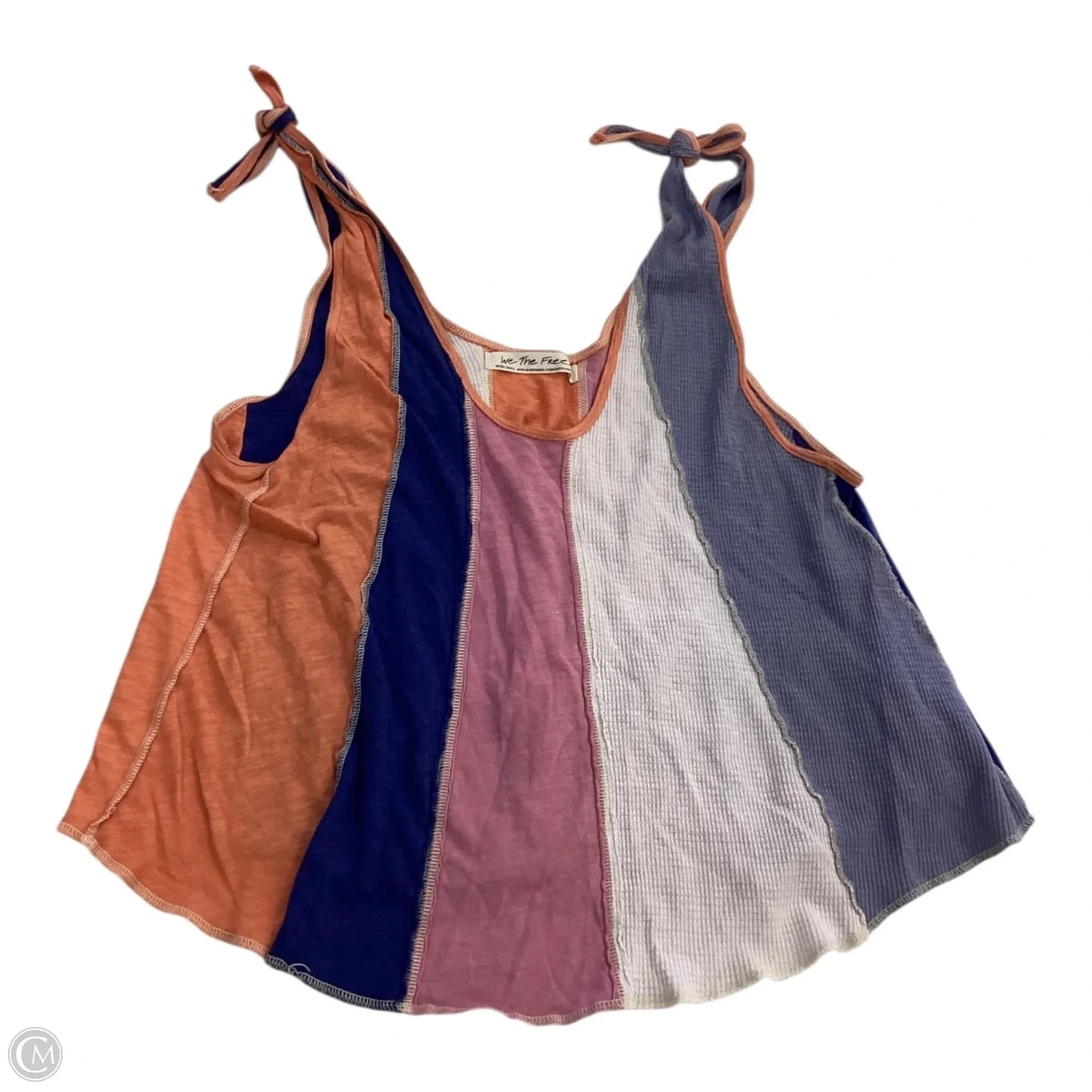 Athletic Tank Top By Adidas In Purple & White, Size: L