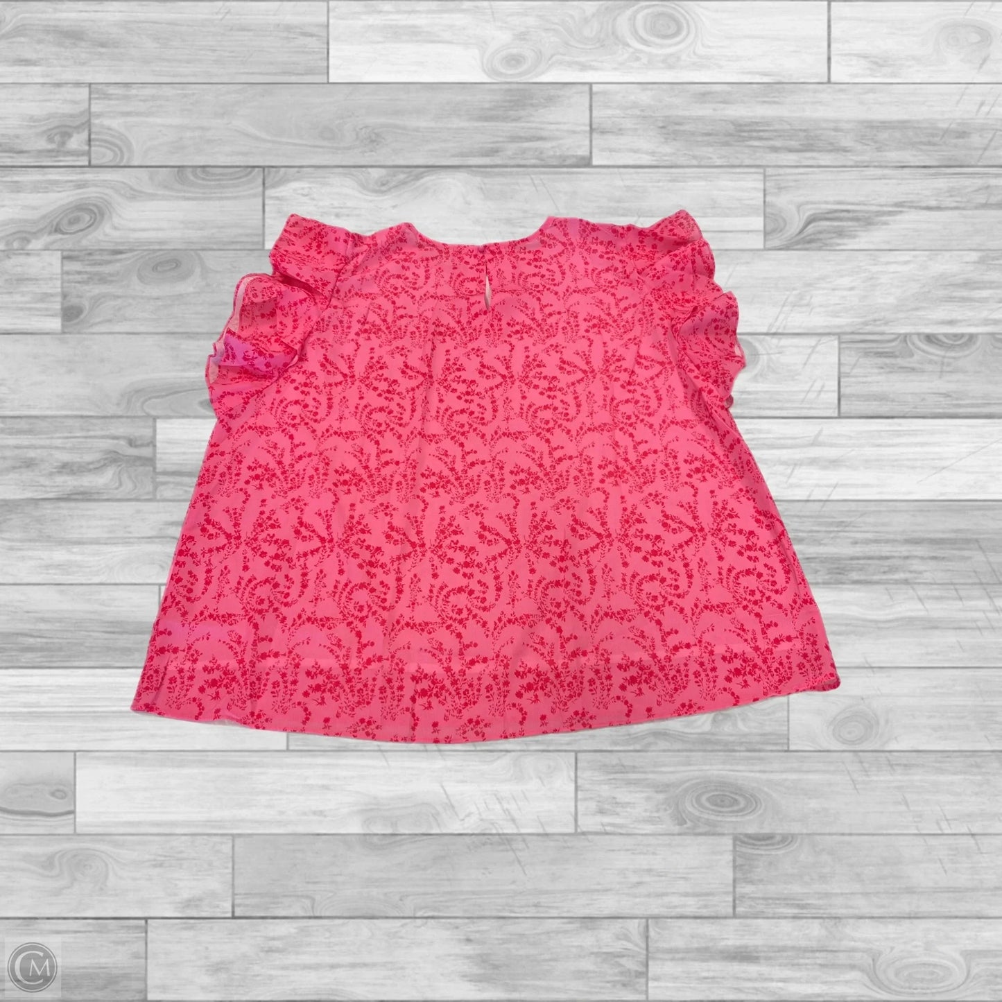 Top Short Sleeve By Clothes Mentor In Pink, Size: 2x