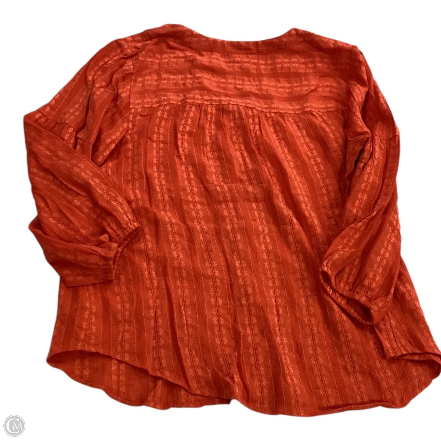 Top 3/4 Sleeve By J. Jill In Orange, Size: M