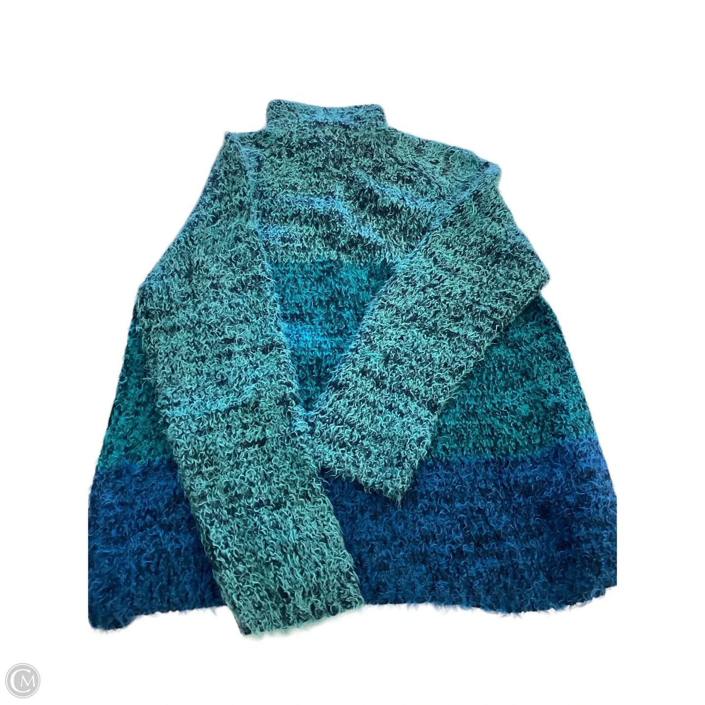 Sweater Cardigan By Clothes Mentor In Teal, Size: 1x