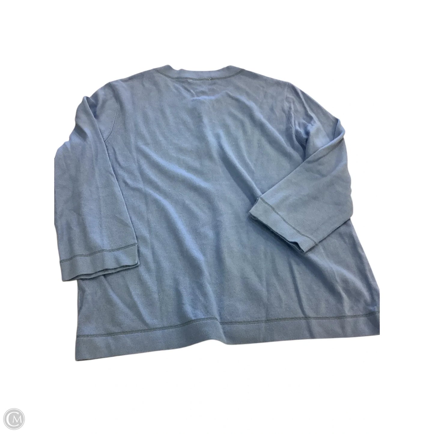 Cardigan By Clothes Mentor In Blue, Size: 1x