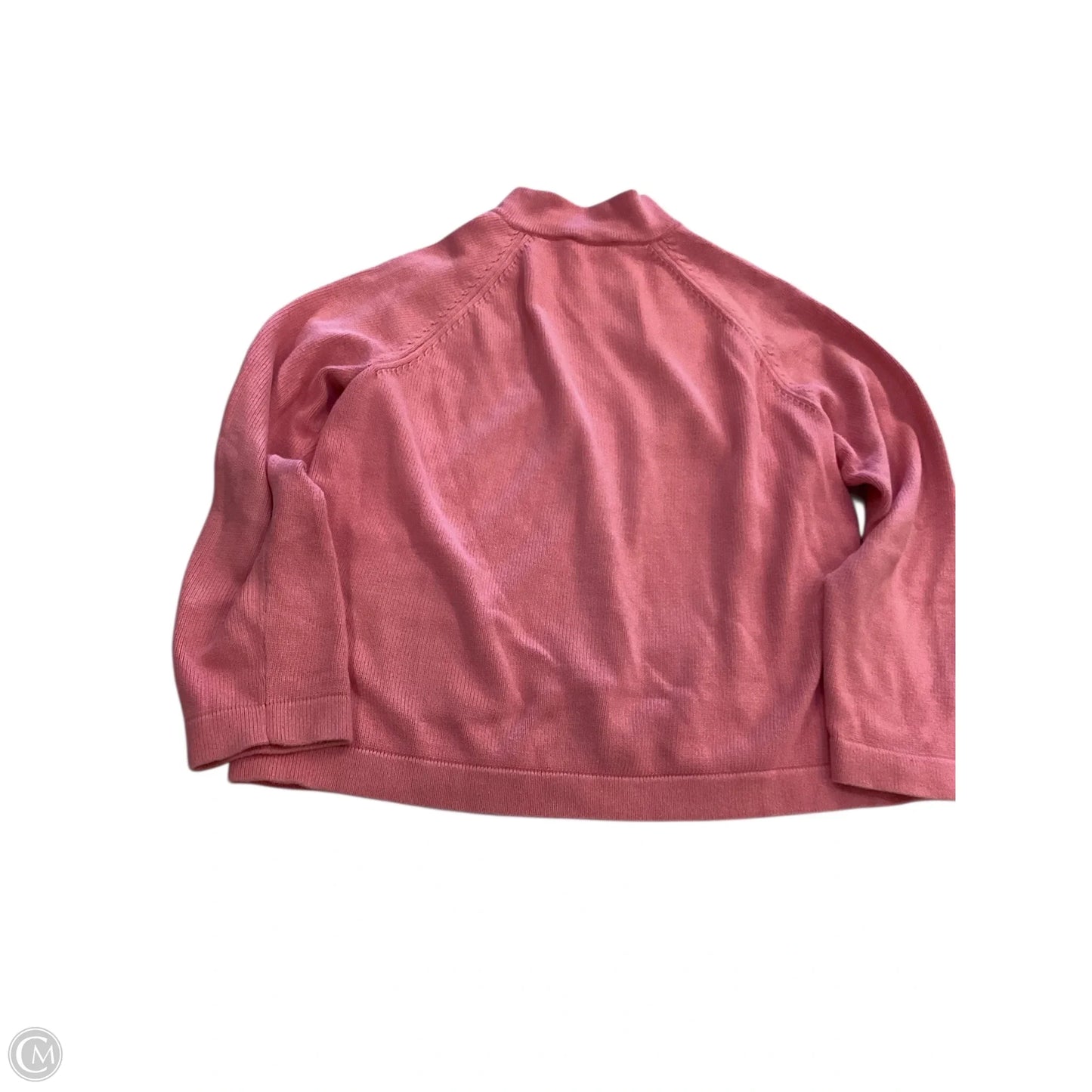 Sweater Cardigan By Talbots In Pink, Size: Xl