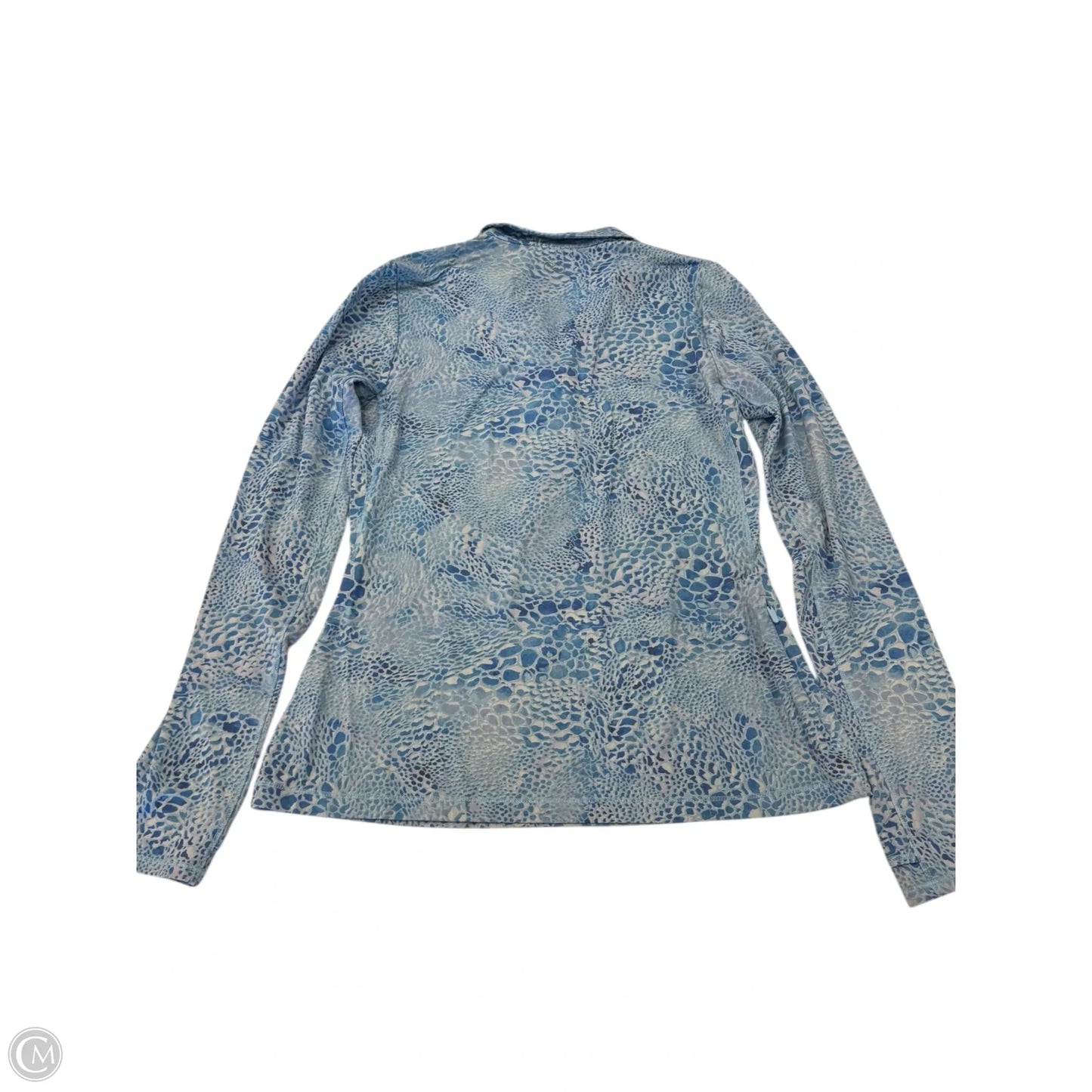 Athletic Top Long Sleeve Collar By Calia In Blue, Size: S