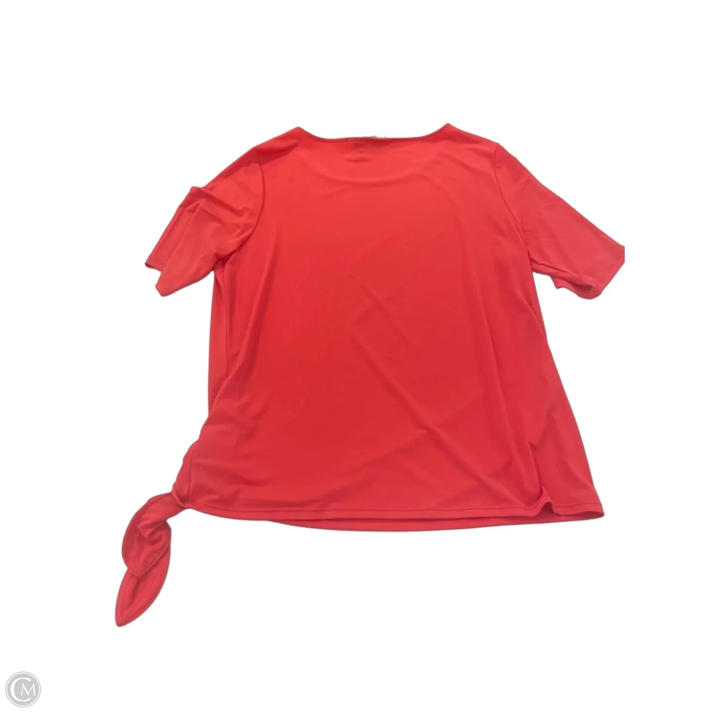 Top Short Sleeve By Chicos In Coral, Size: S
