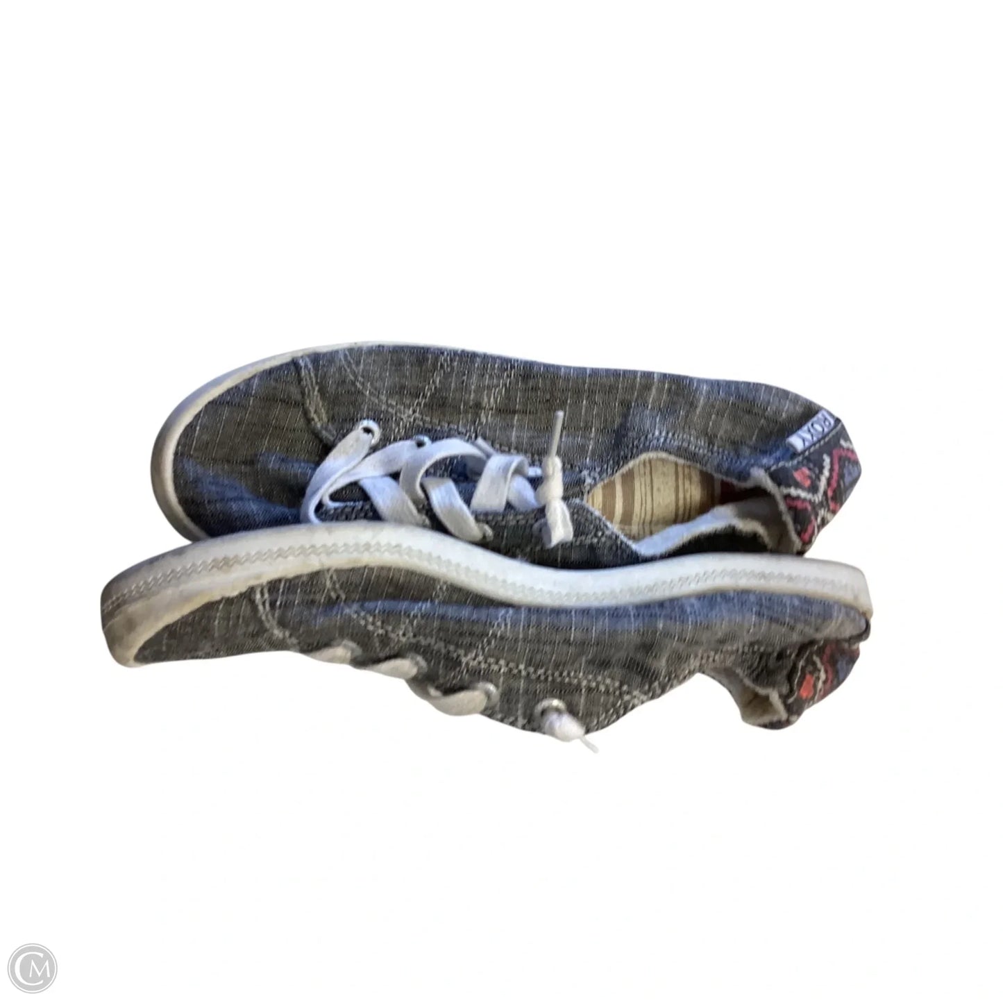 Shoes Sneakers By Roxy In Black & Cream, Size: 7.5