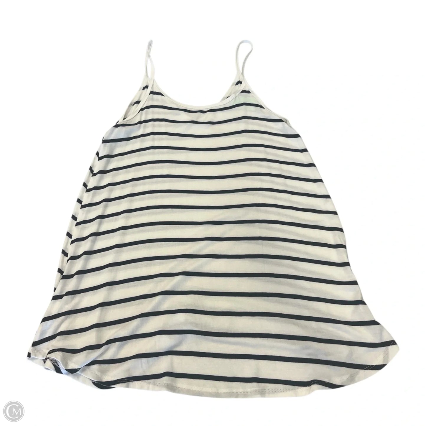 Top Sleeveless By Zenana In Black & White, Size: M