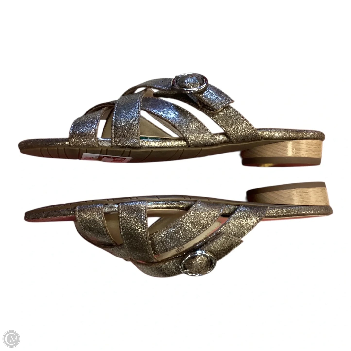 Sandals Flats By Vaneli In Gold, Size: 5.5