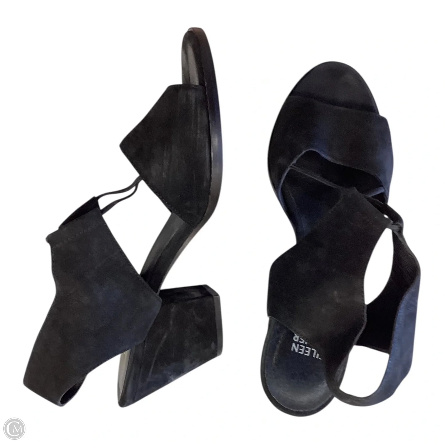 Sandals Heels Block By Eileen Fisher In Black, Size: 9.5
