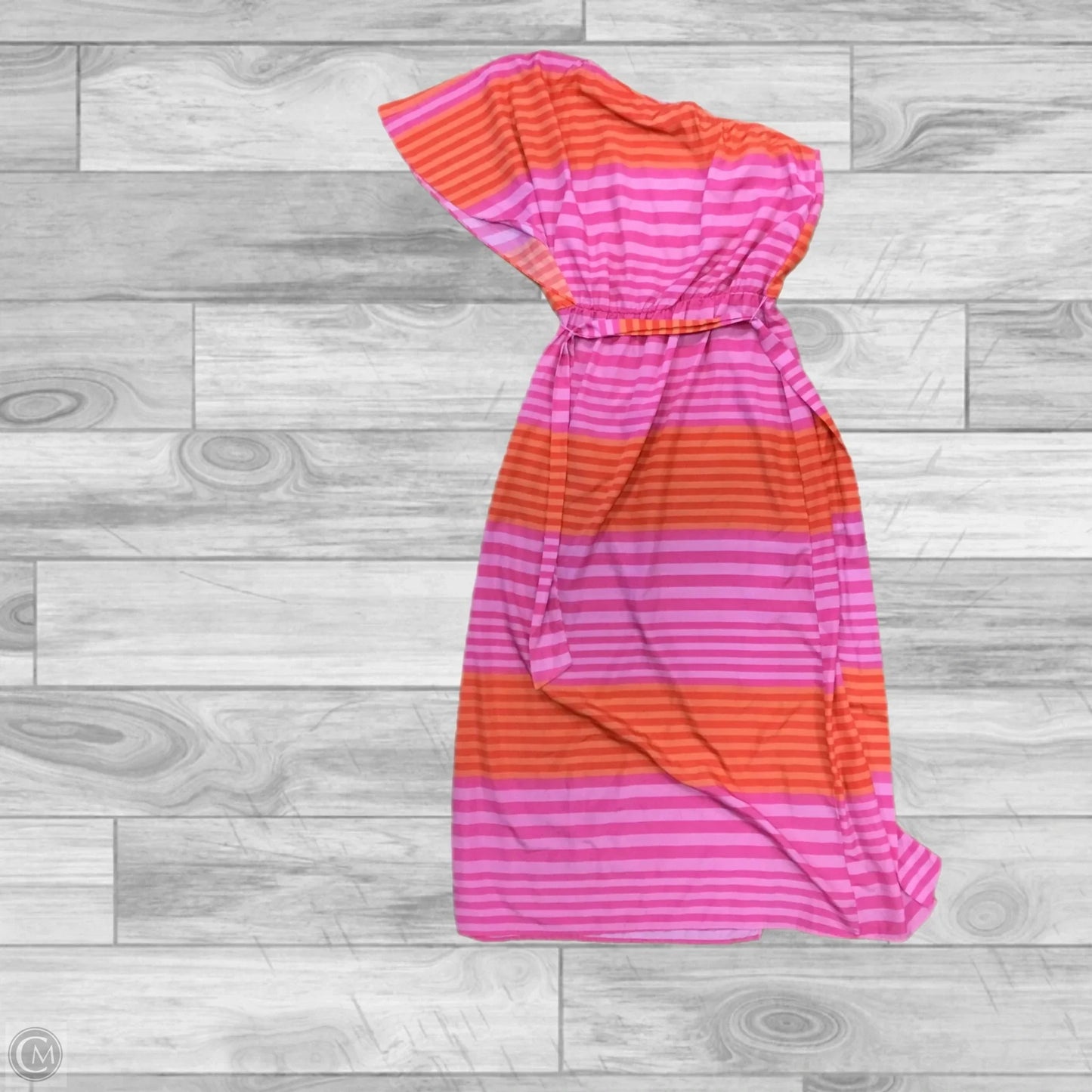 Dress Casual Maxi By Mudpie In Orange & Pink, Size: L