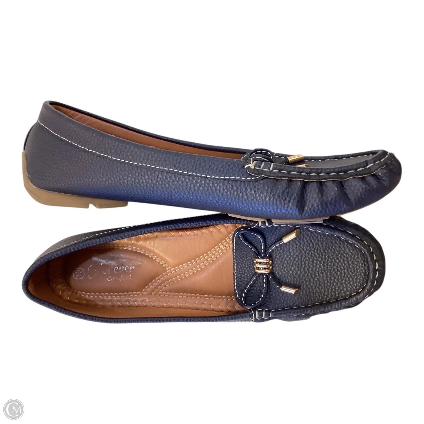 Shoes Flats By Forever In Navy, Size: 10