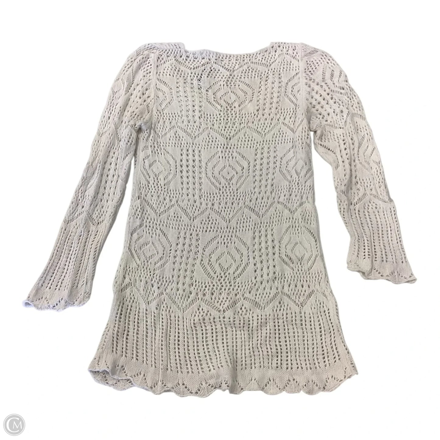 Top Long Sleeve By Clothes Mentor In White, Size: S