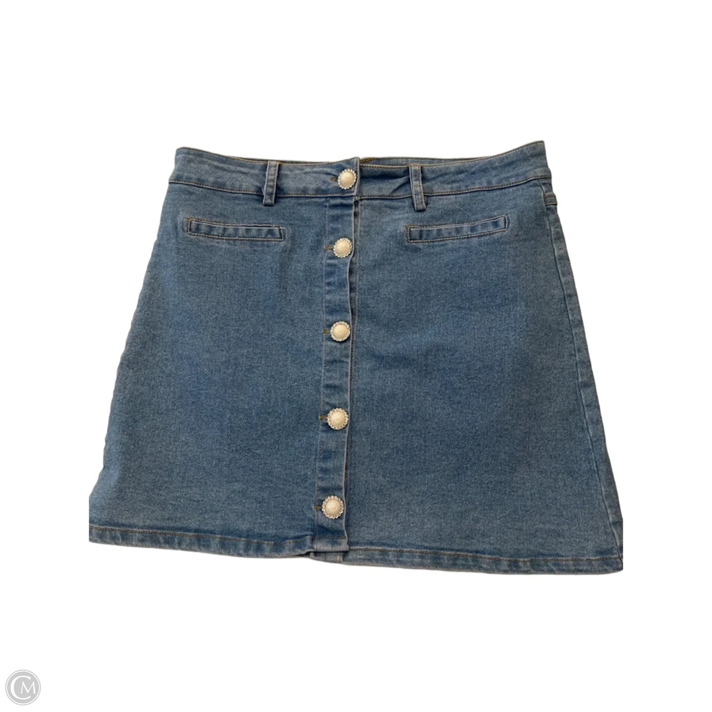 Skirt Mini & Short By Jolie & Joy In Blue Denim, Size: Xl
