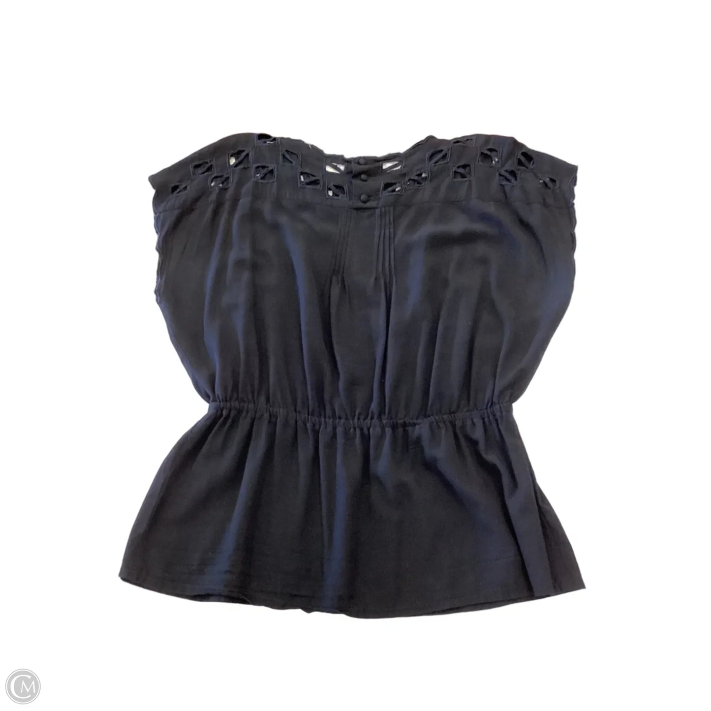 Top Sleeveless By Clothes Mentor In Black, Size: L