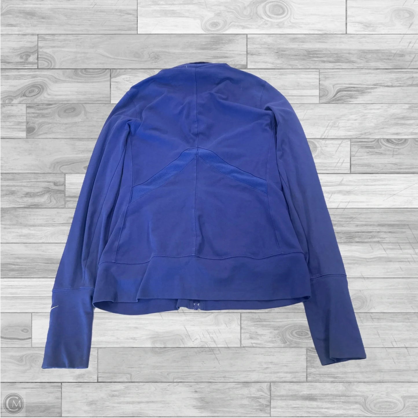 Athletic Jacket By Nike In Purple, Size: M