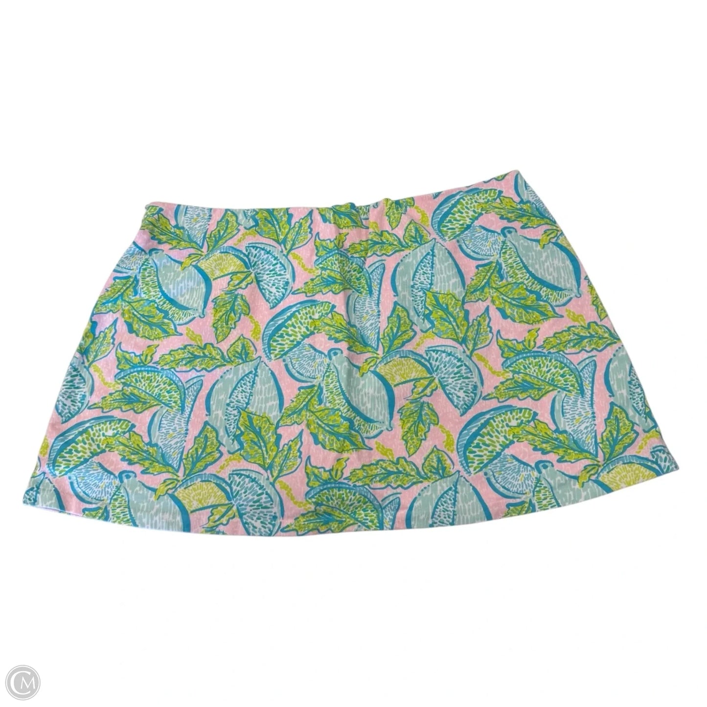 Skort Designer By Lilly Pulitzer In Blue & Green, Size: Xl