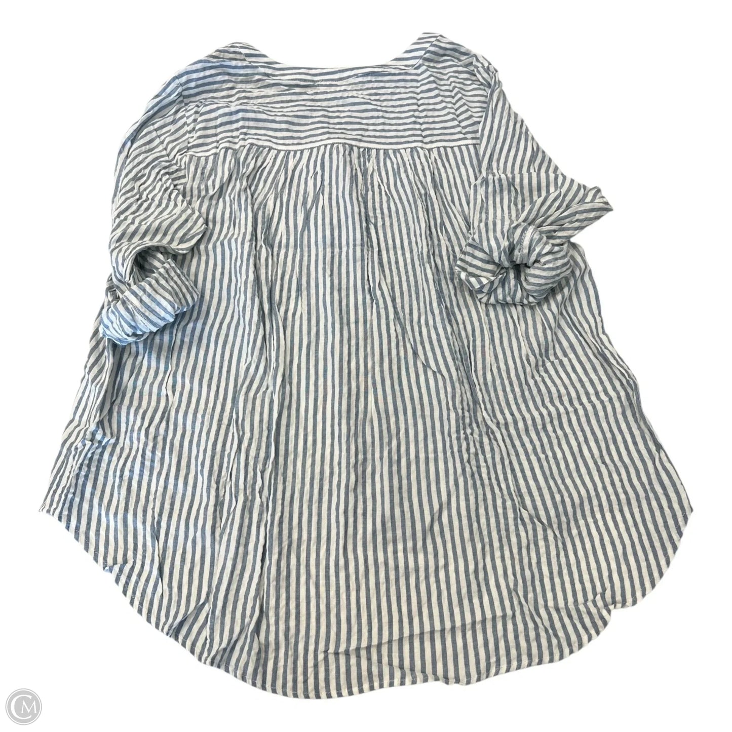 Top 3/4 Sleeve By Jane And Delancey In Striped Pattern, Size: 1x