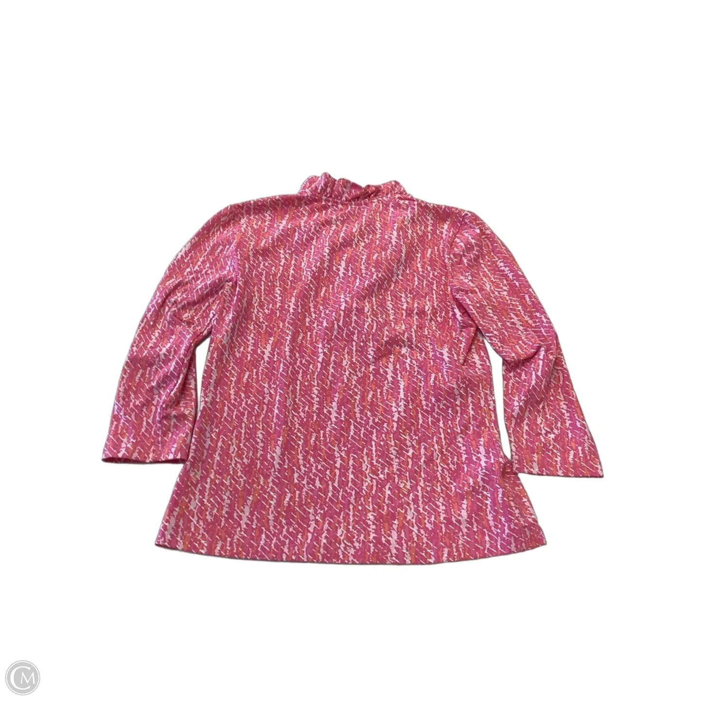 Top 3/4 Sleeve By J Mclaughlin In Orange & Pink, Size: Xs