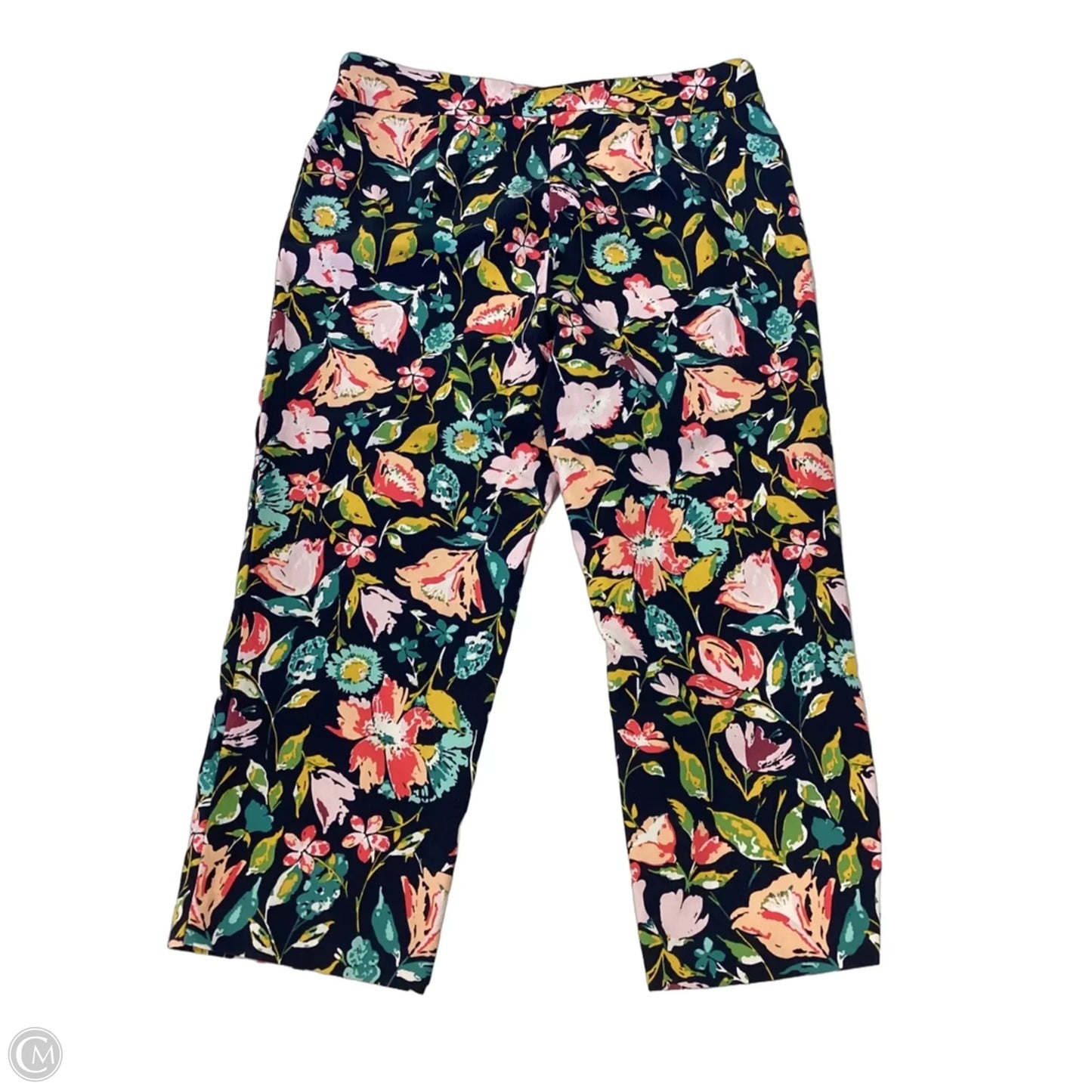 Capris By Time And Tru In Floral Print, Size: M