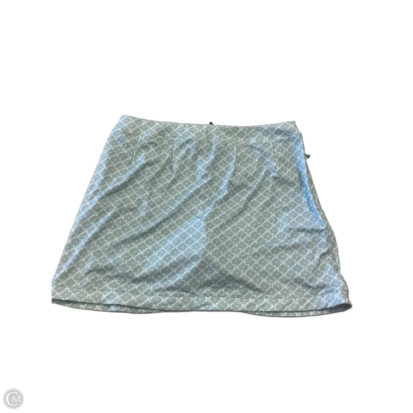 Athletic Skort By Ralph Lauren Black Label In Green & White, Size: L
