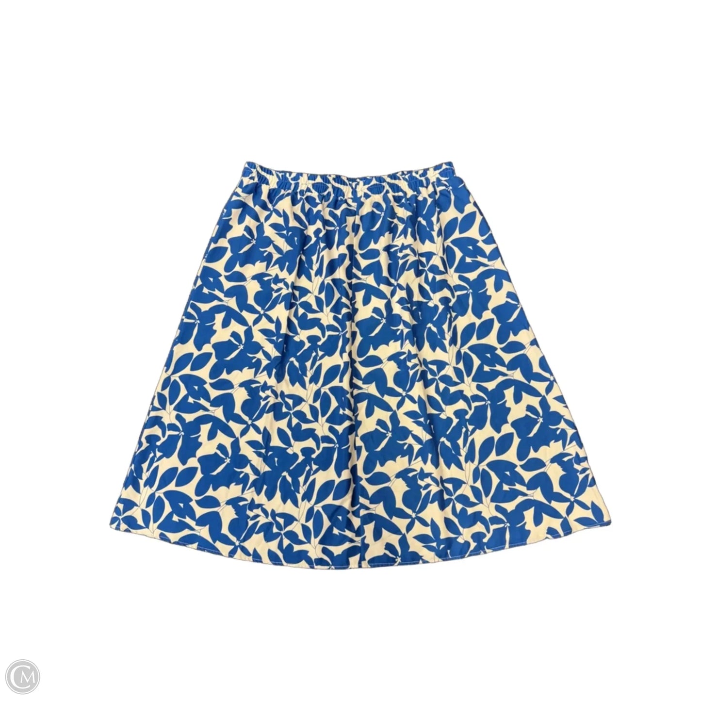 Skirt Maxi By Clothes Mentor In Blue & White, Size: Xl