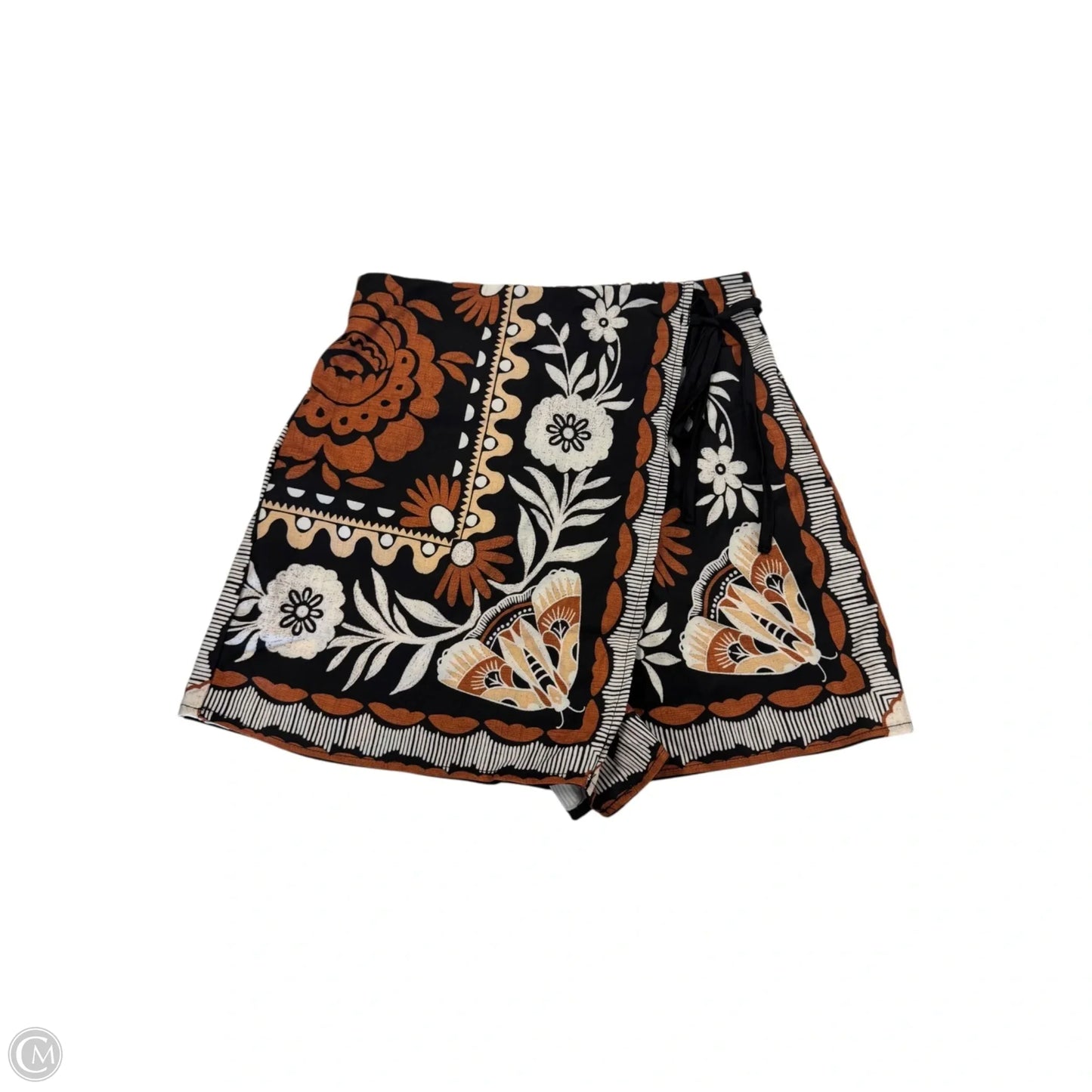 Skort By Clothes Mentor In Black & Brown, Size: Xs