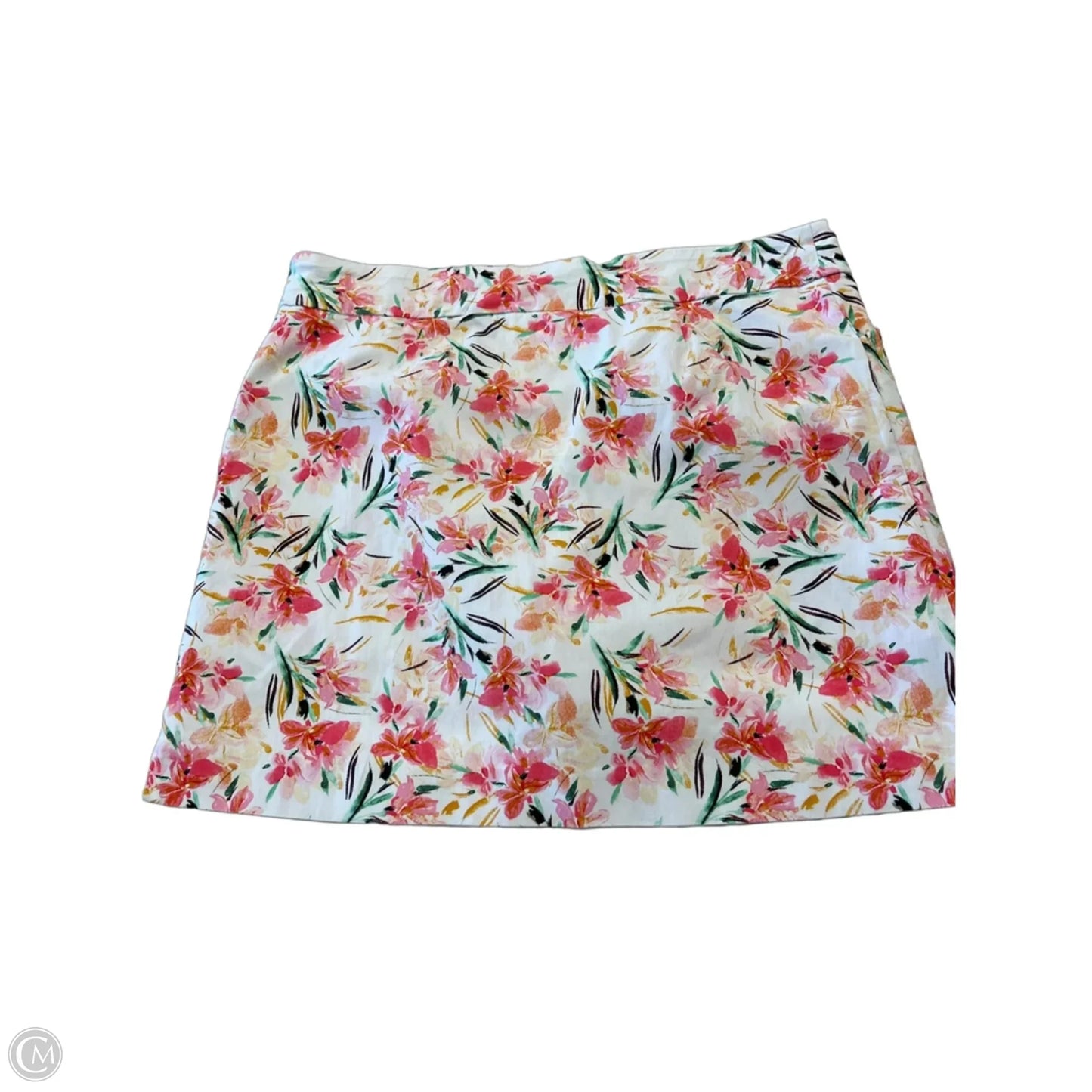 Skort By Coral Bay In Floral Print, Size: Xl