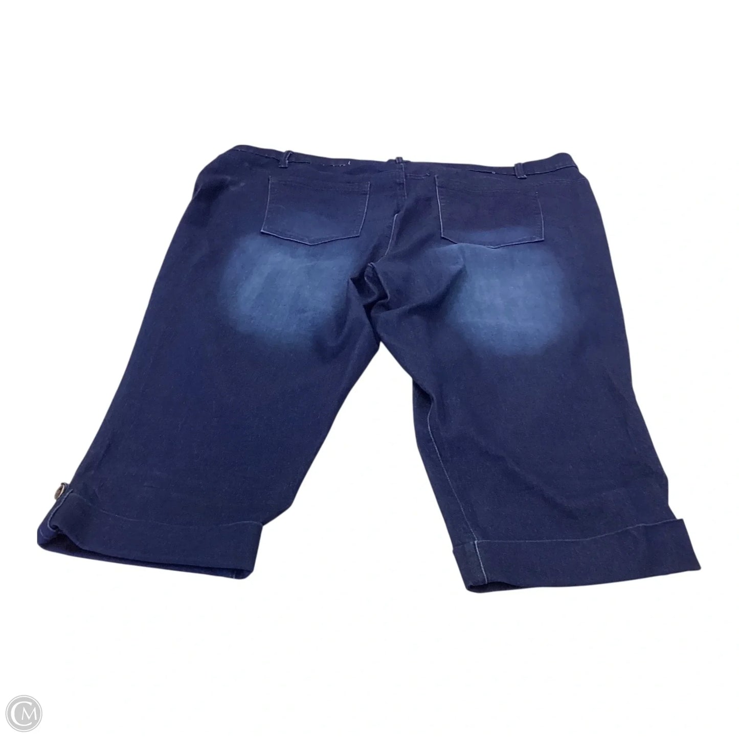 Capris By Diane Gilman In Blue Denim, Size: 24