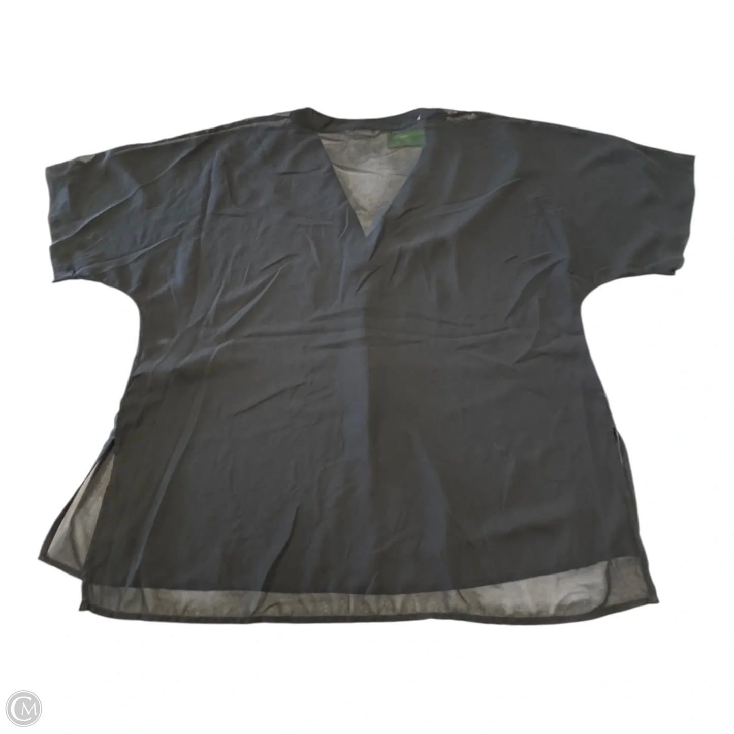 Top Short Sleeve By H&m In Black, Size: 6