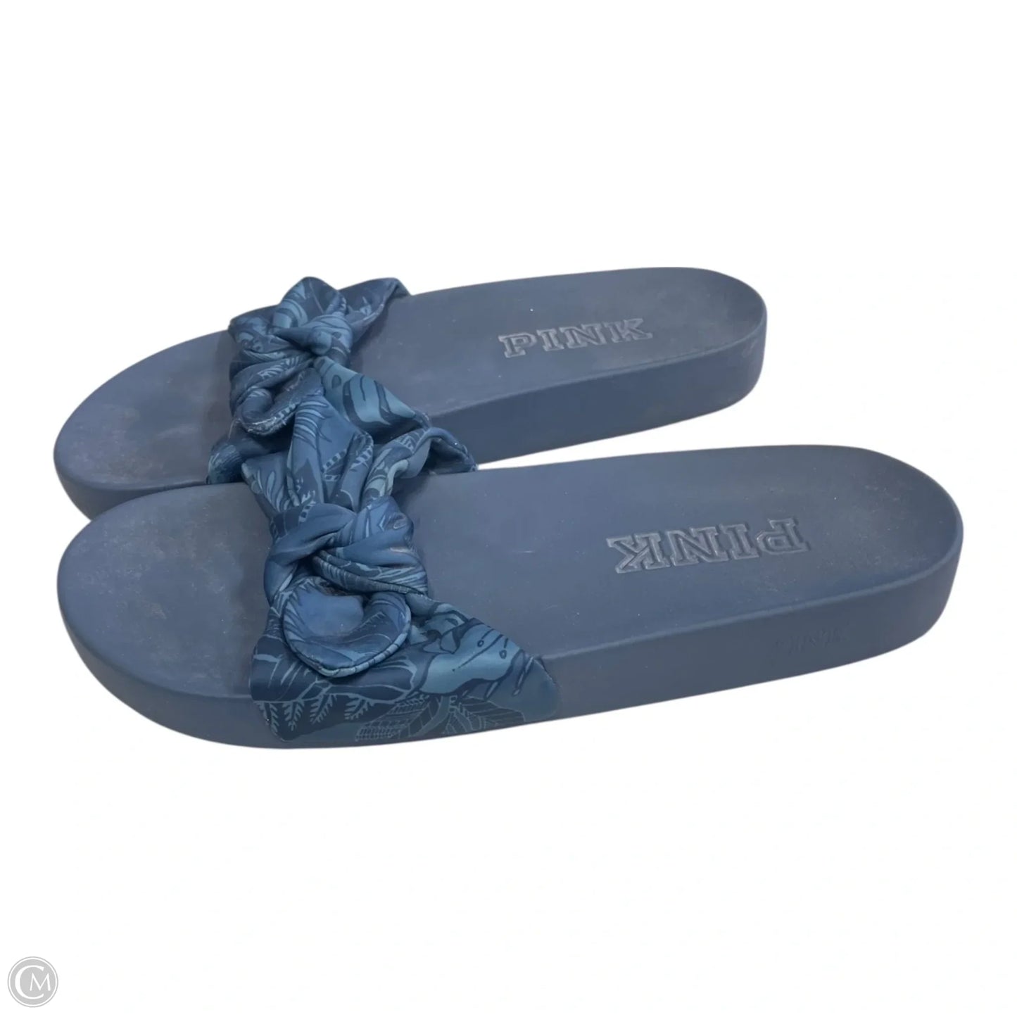 Sandals Flats By Pink In Blue, Size: 10