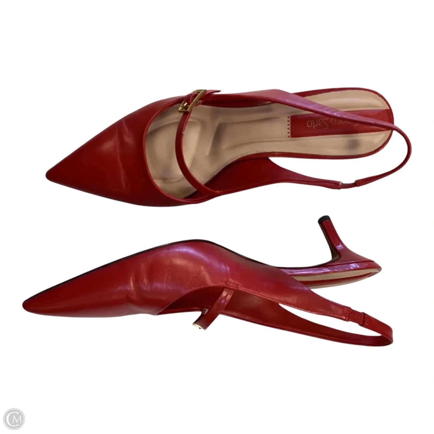 Shoes Heels Kitten By Franco Sarto In Red, Size: 9