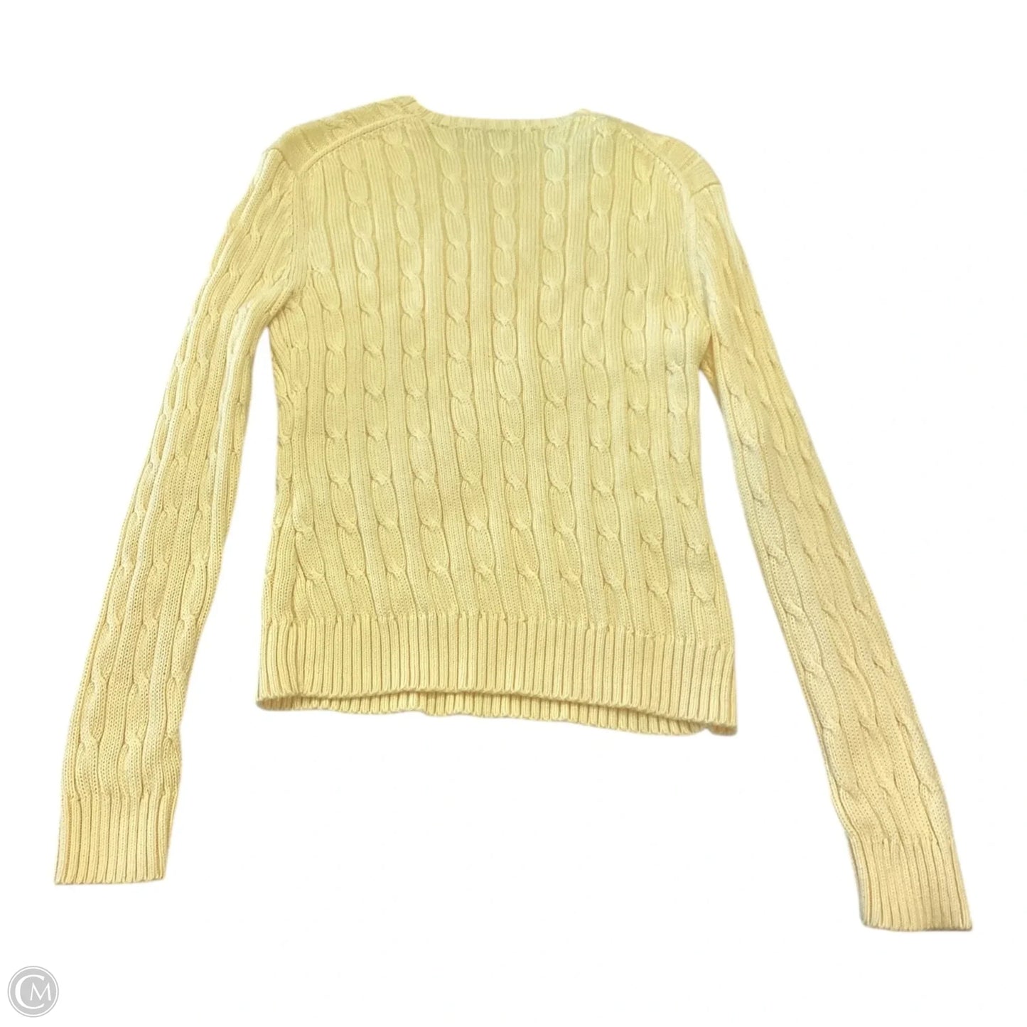 Sweater By Brooks Brothers In Yellow, Size: M