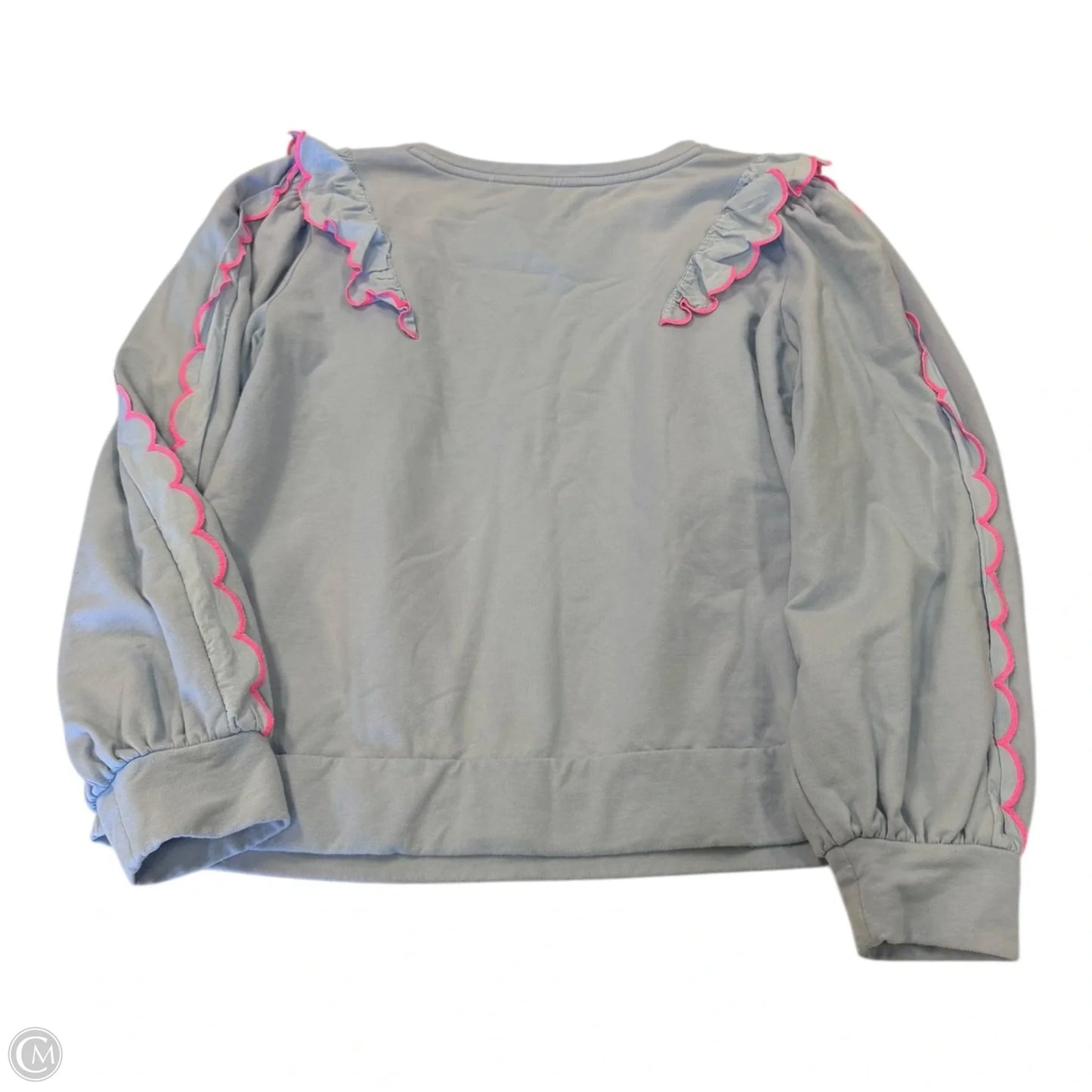 Top Long Sleeve Designer By Lilly Pulitzer In Blue, Size: L