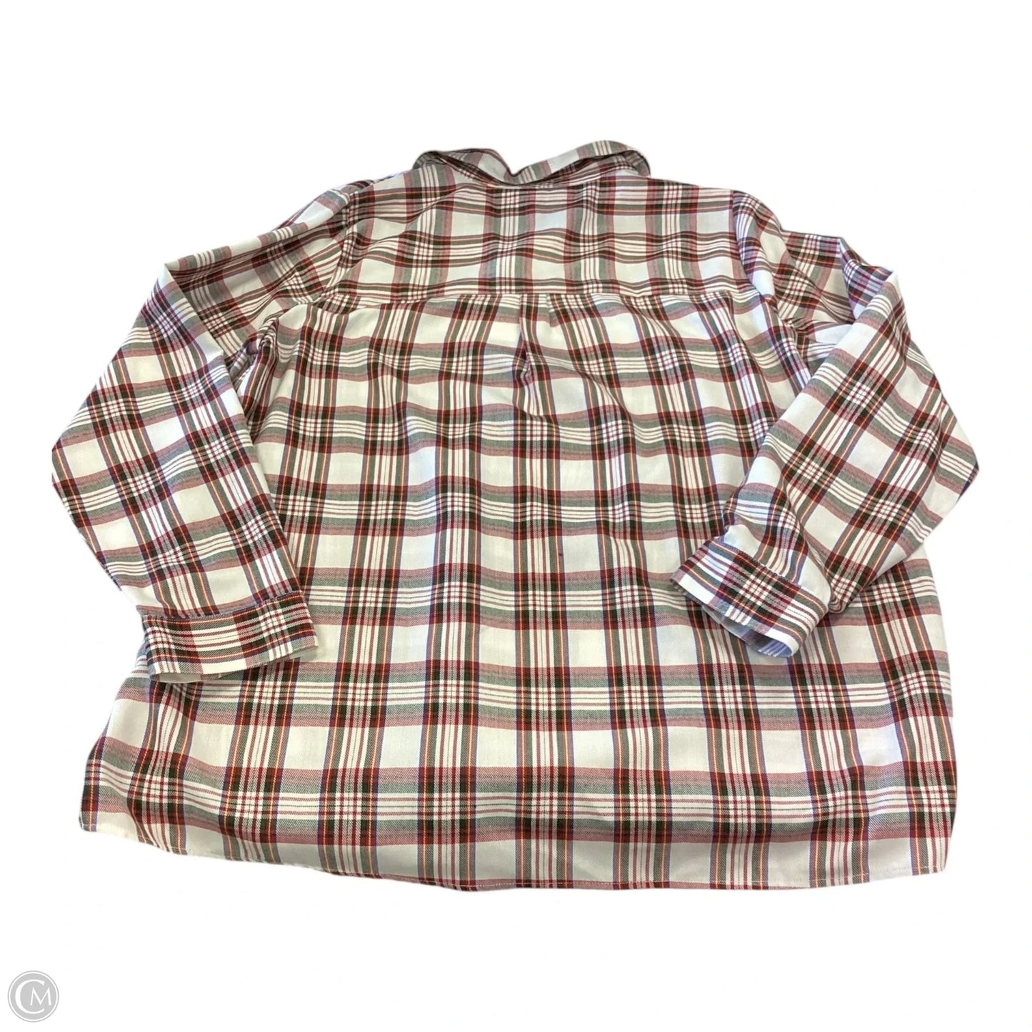 Top Long Sleeve By Show Me Your Mumu In Plaid Pattern, Size: Xxl