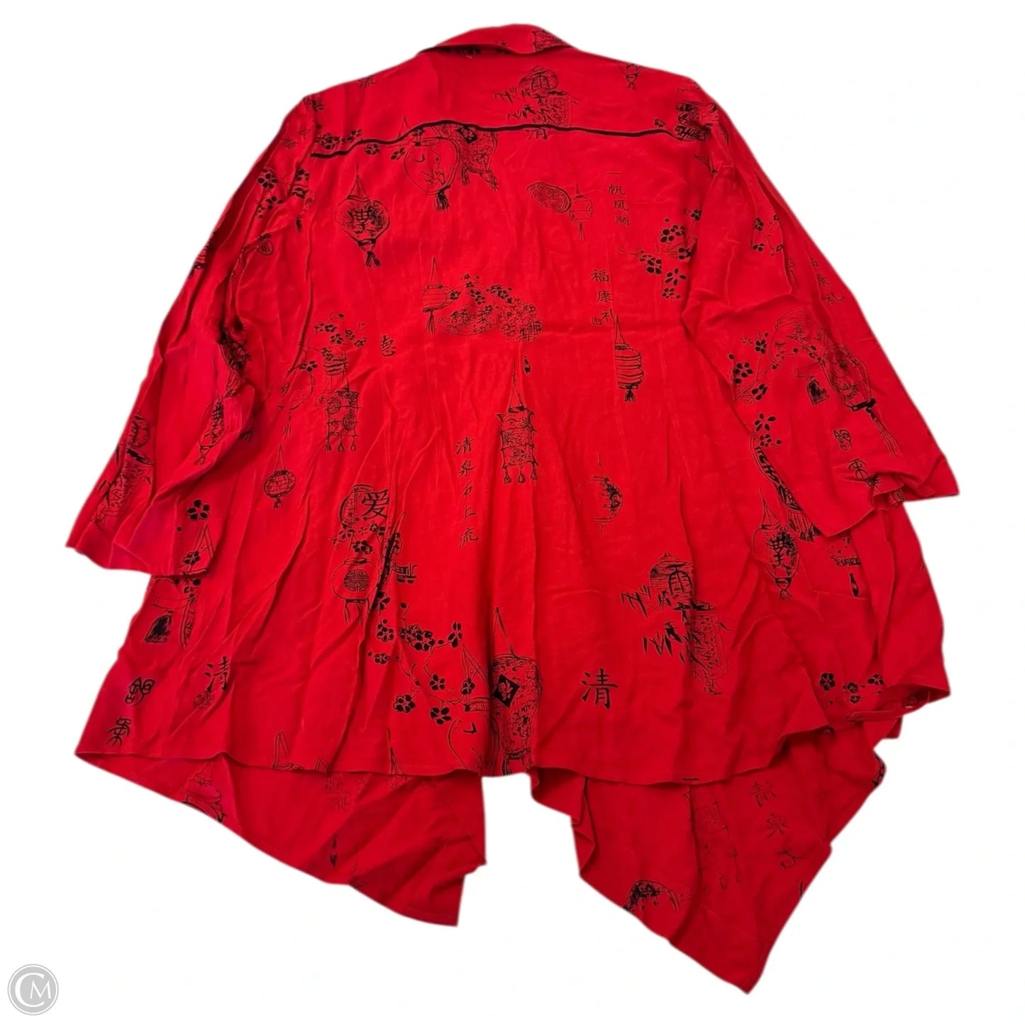 Tunic Long Sleeve By Soft Surroundings In Red, Size: Xl