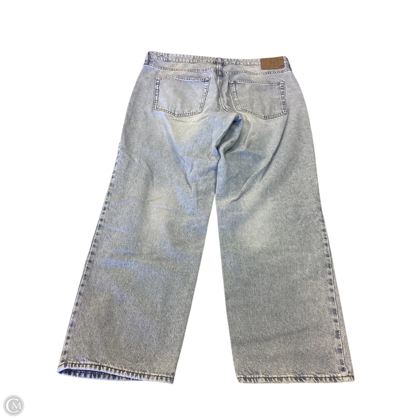 Jeans Straight By H&m In Blue Denim, Size: 14