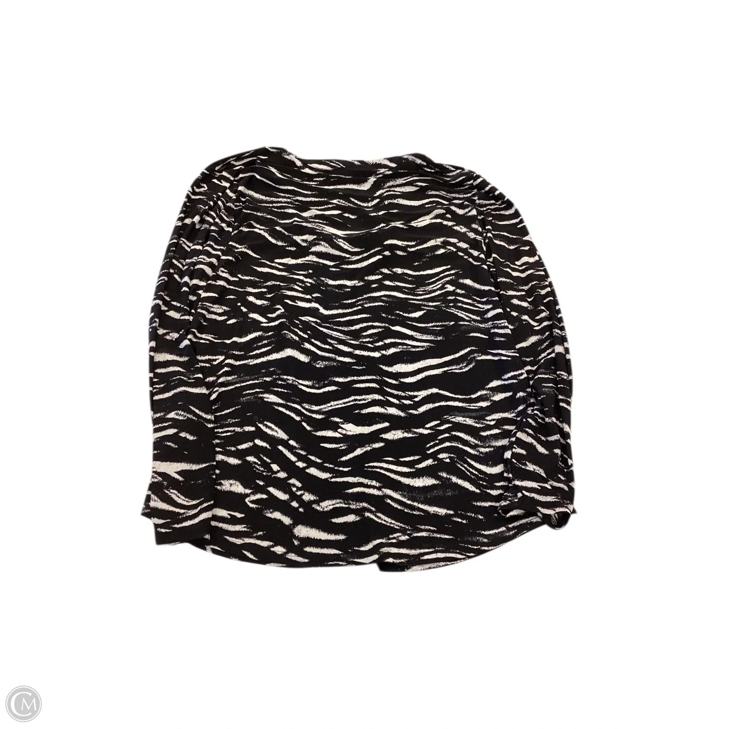 Top Long Sleeve By Inc In Black & White, Size: Xl