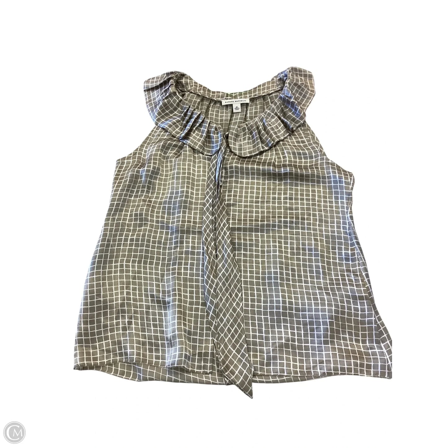 Blouse Sleeveless By Banana Republic In Tan, Size: M