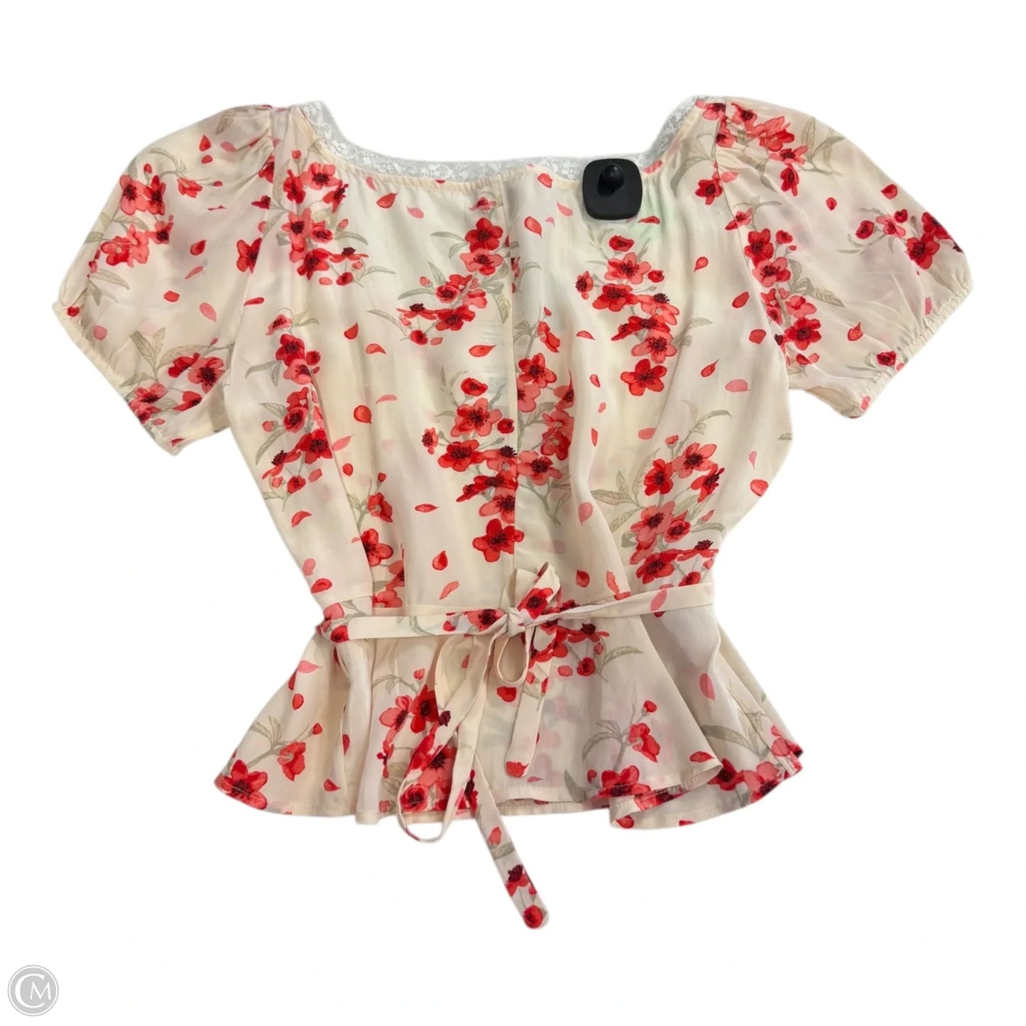 Top Short Sleeve By J. Crew In Floral Print, Size: 6