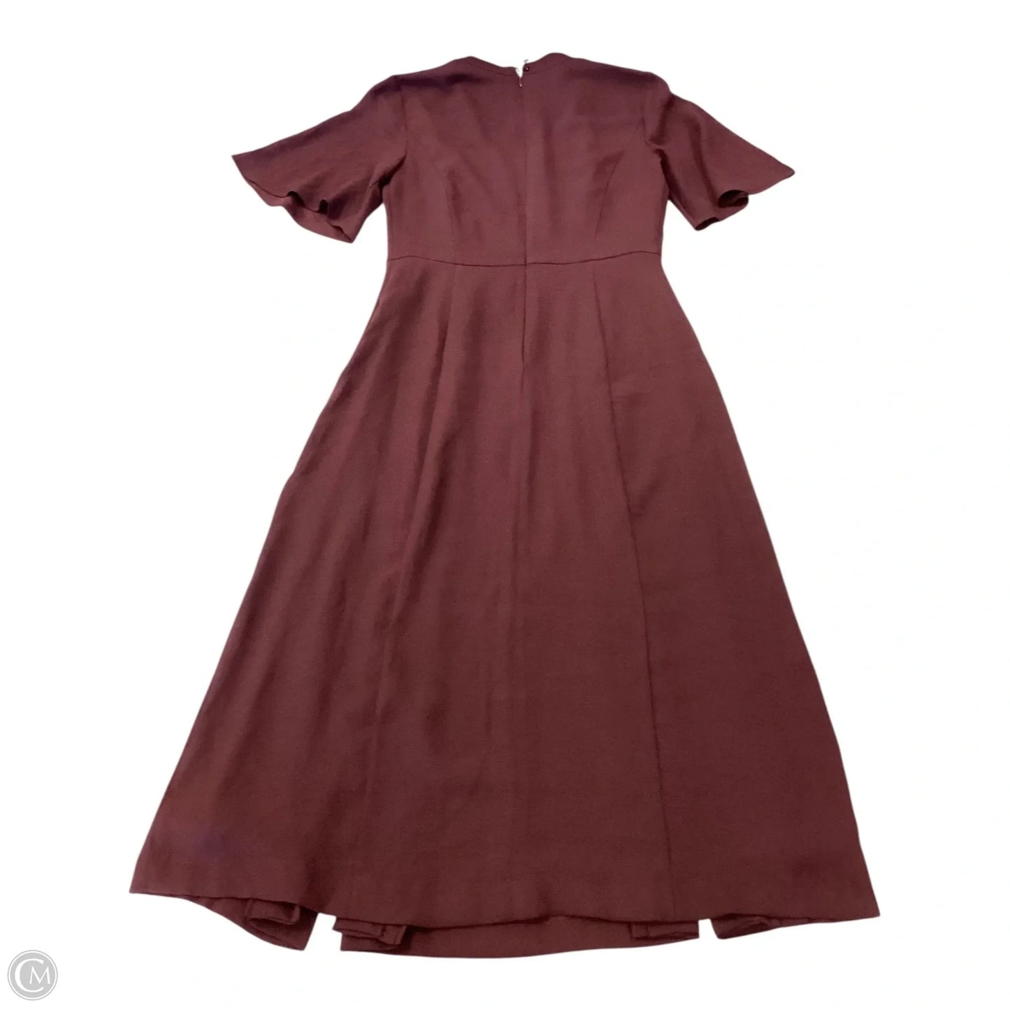 Dress Casual Midi By Ann Taylor In Maroon, Size: 2