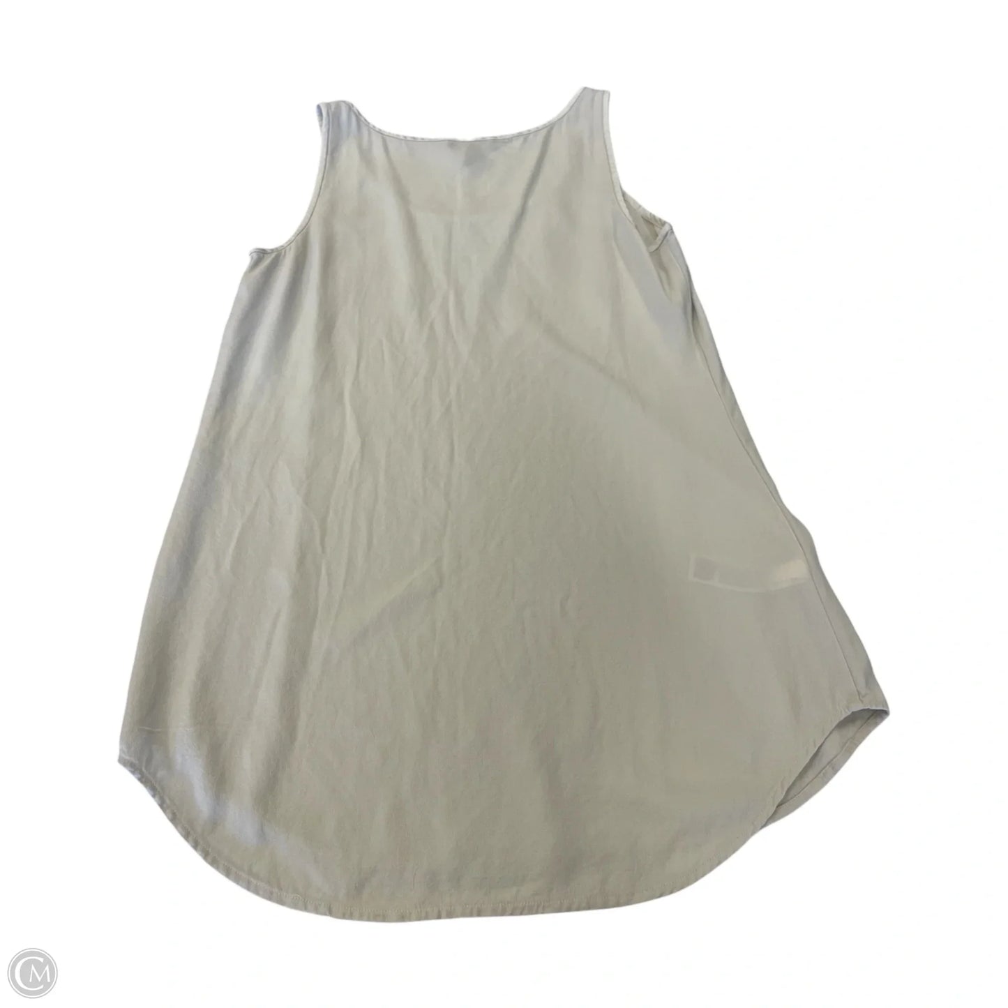 Blouse Sleeveless By Eileen Fisher In Cream, Size: Xs