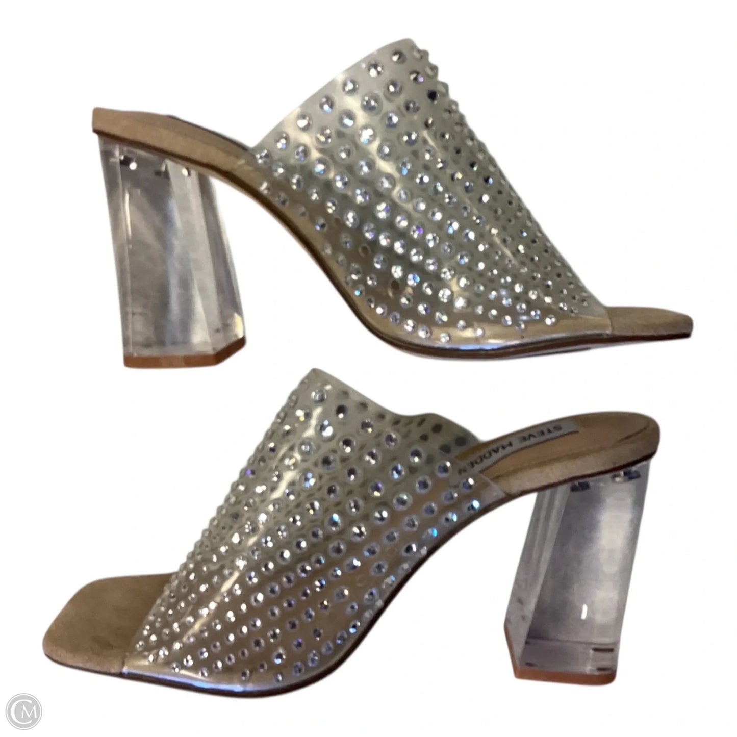 Shoes Heels Block By Steve Madden In Cream, Size: 5.5