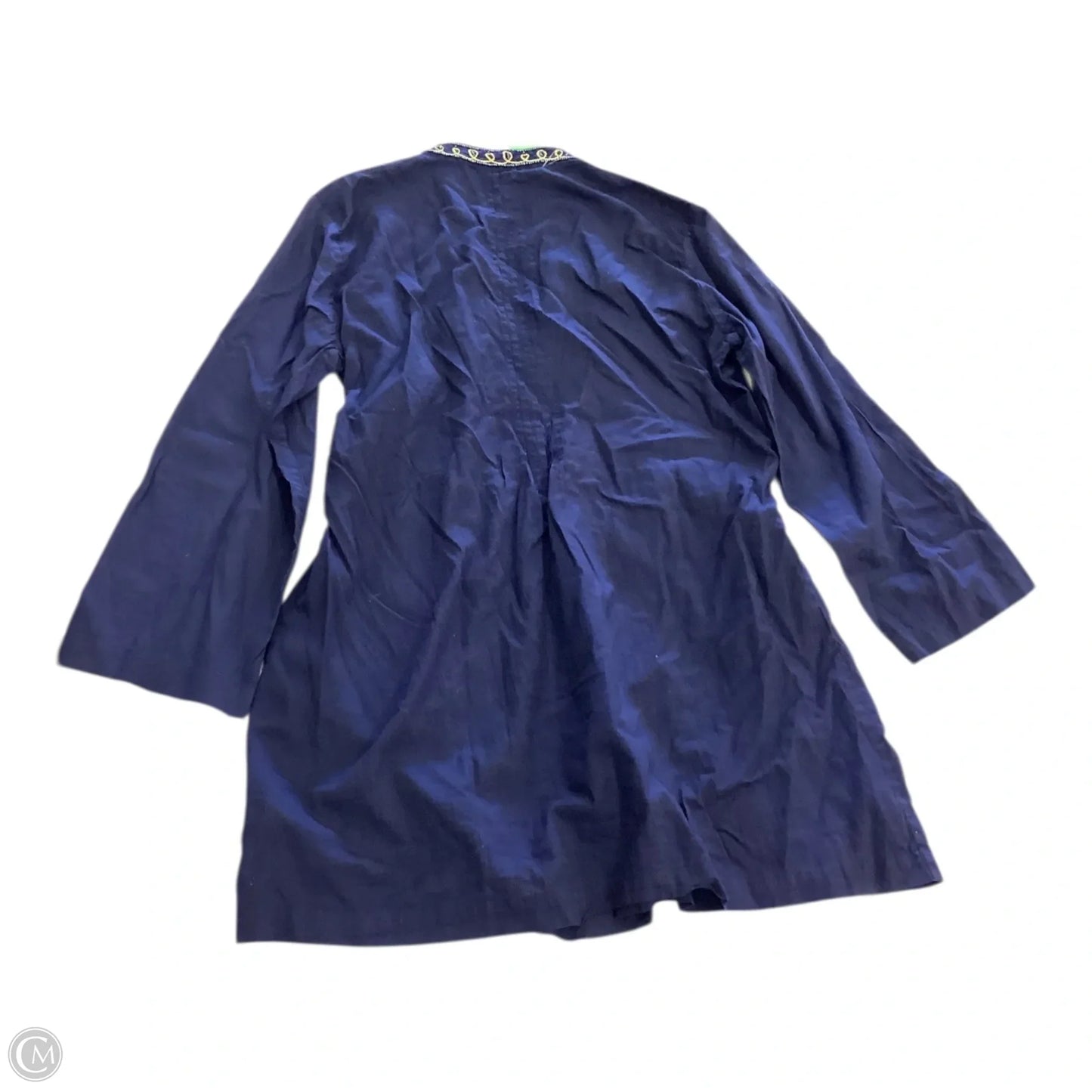 Top Long Sleeve Designer By Lilly Pulitzer In Navy, Size: S