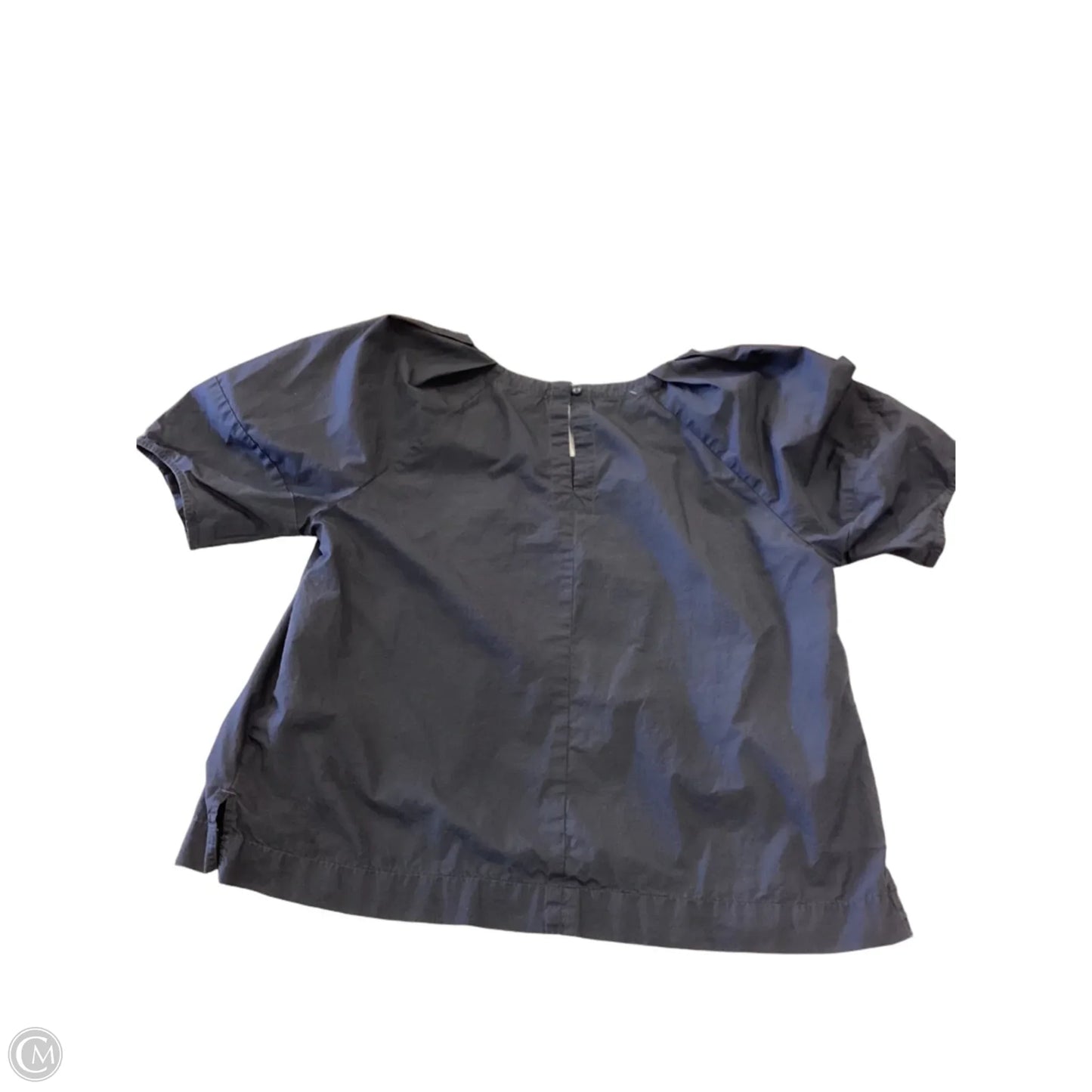 Top Short Sleeve By Loft In Grey, Size: L