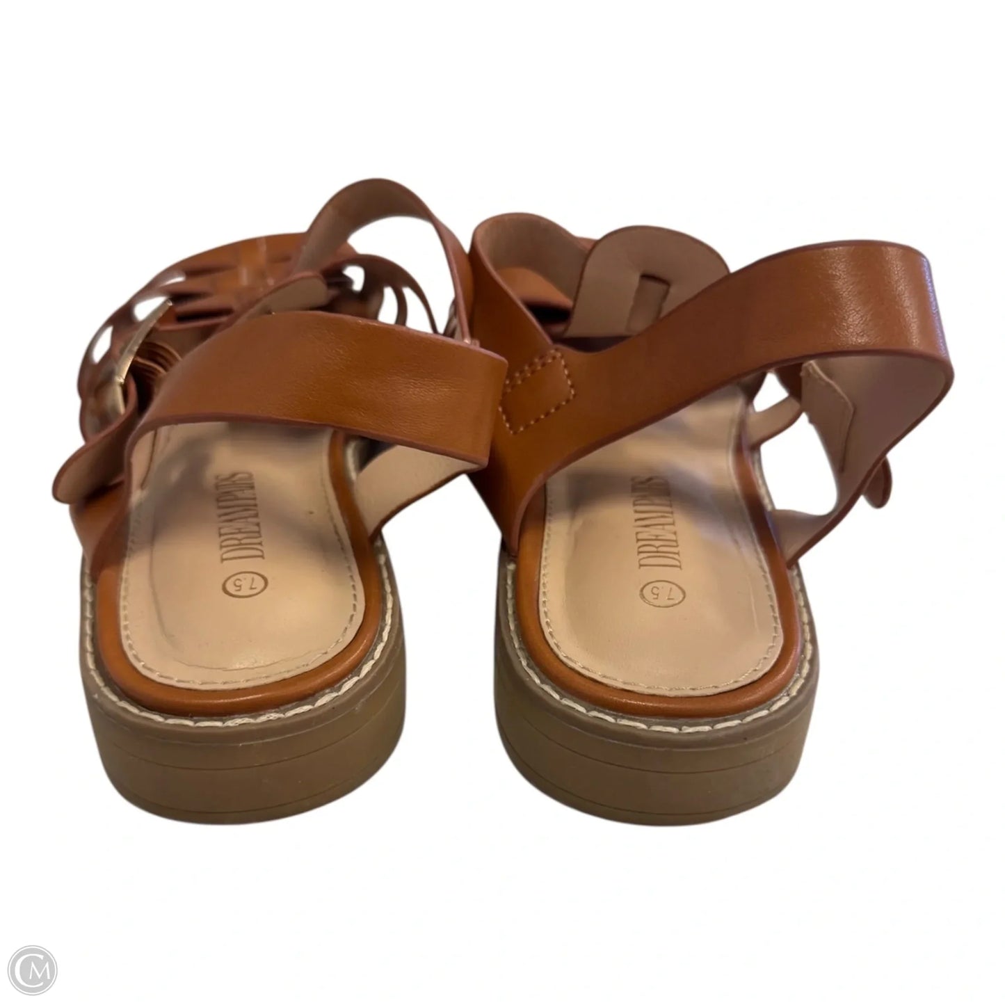 Sandals Flats By Dream Pairs In Brown, Size: 7.5
