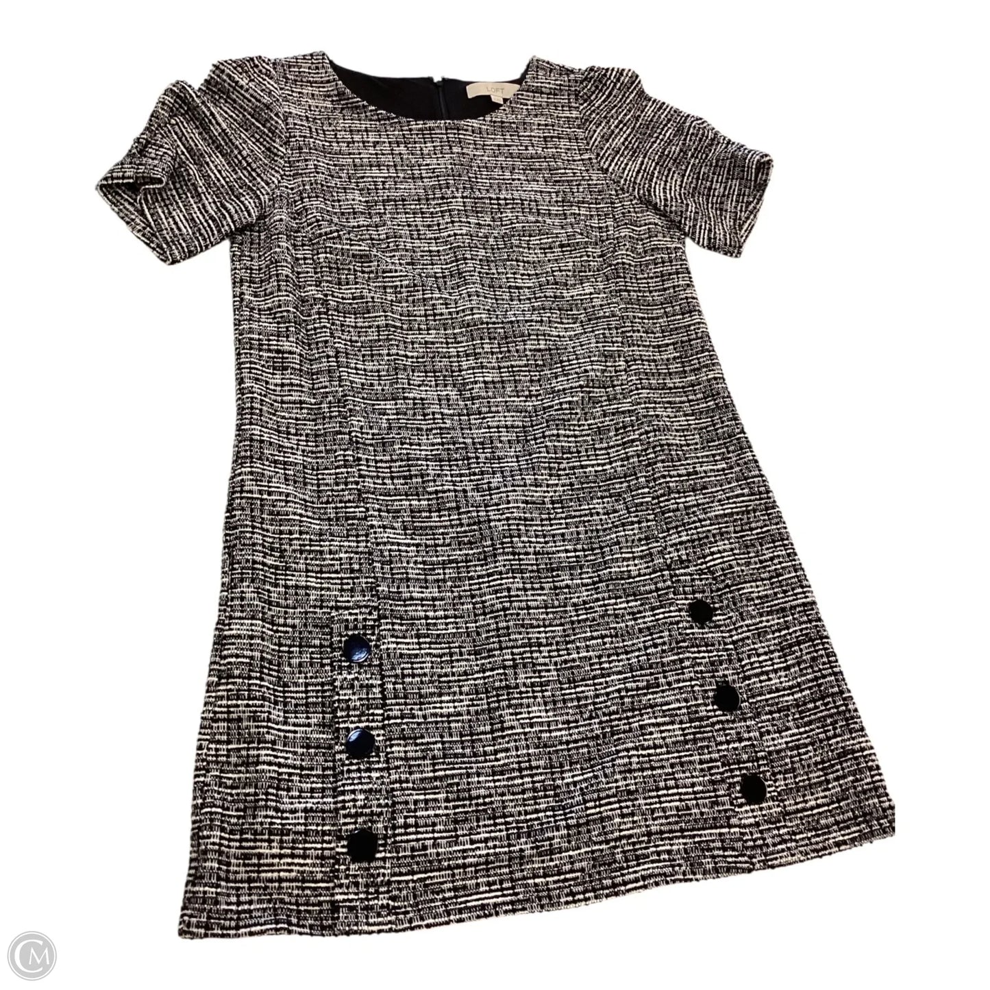 Dress Casual Short By Loft In Black & White, Size: 10