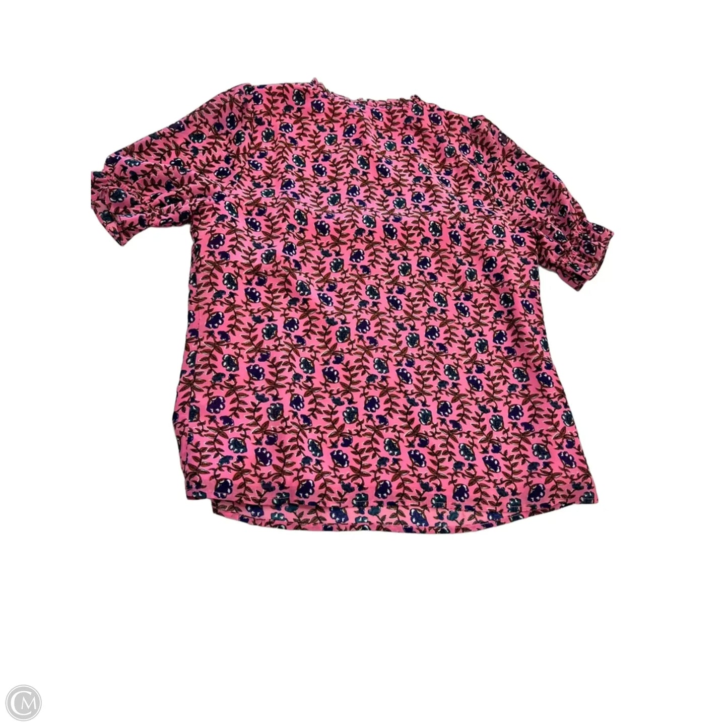 Top Short Sleeve By J. Crew In Orange & Pink, Size: S