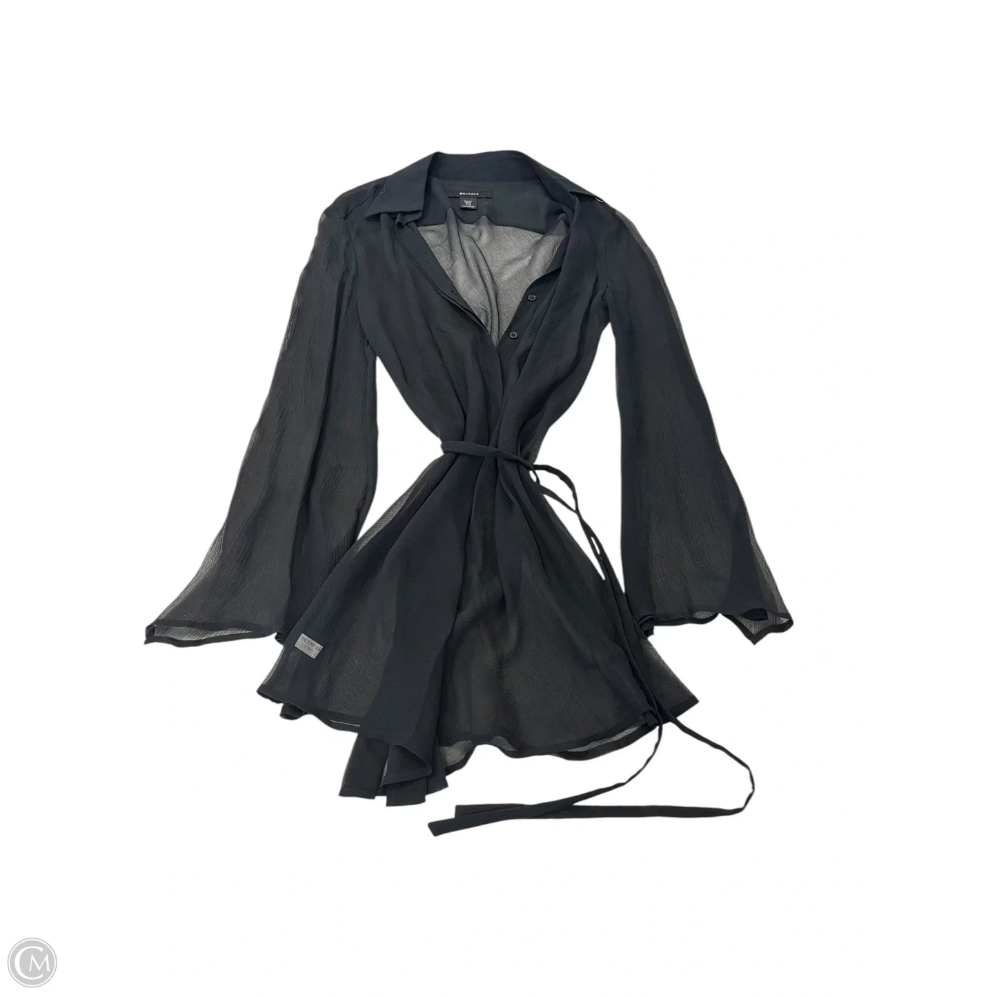 Tunic Long Sleeve By Express In Black, Size: M