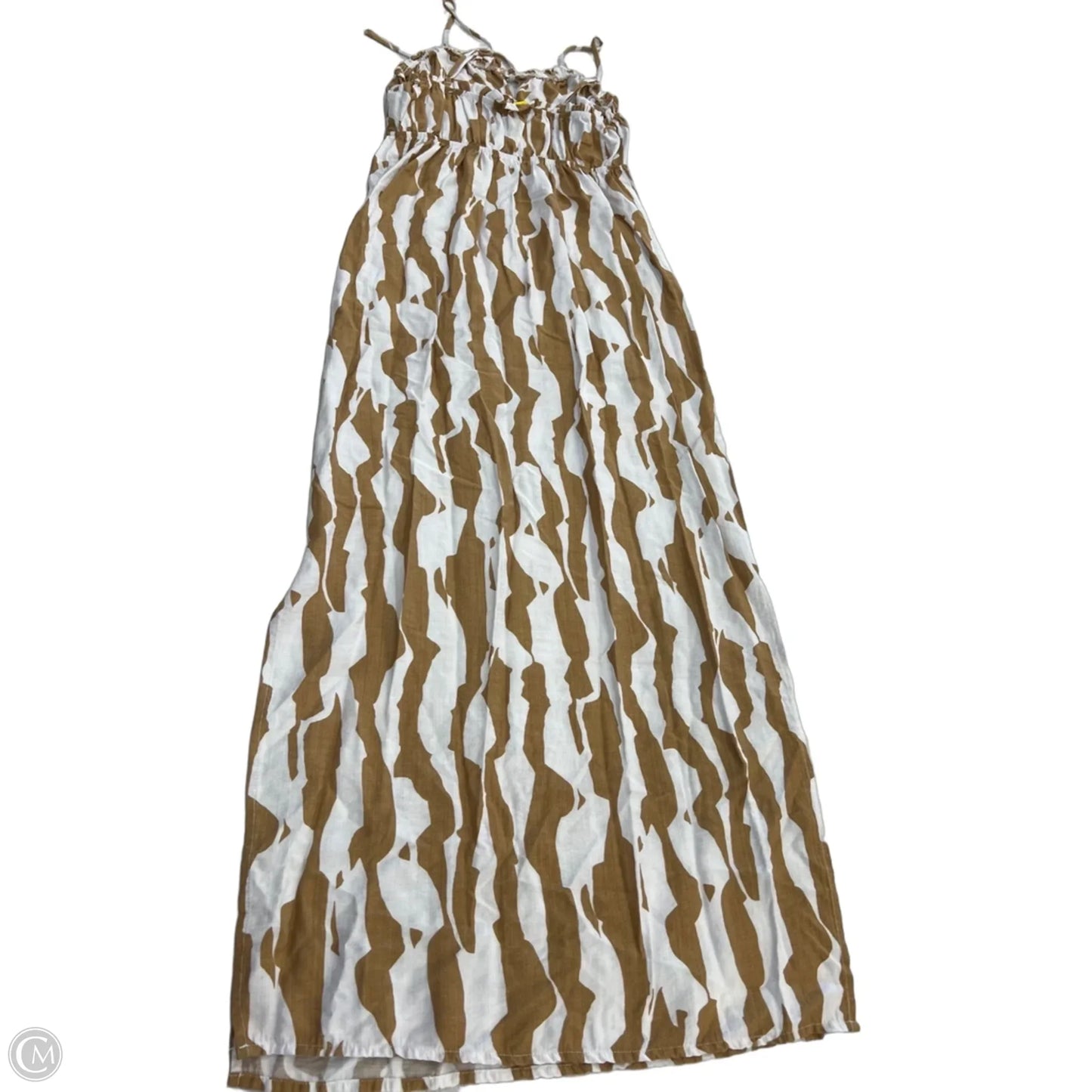 Dress Casual Maxi By Monteau In Brown & White, Size: Xs