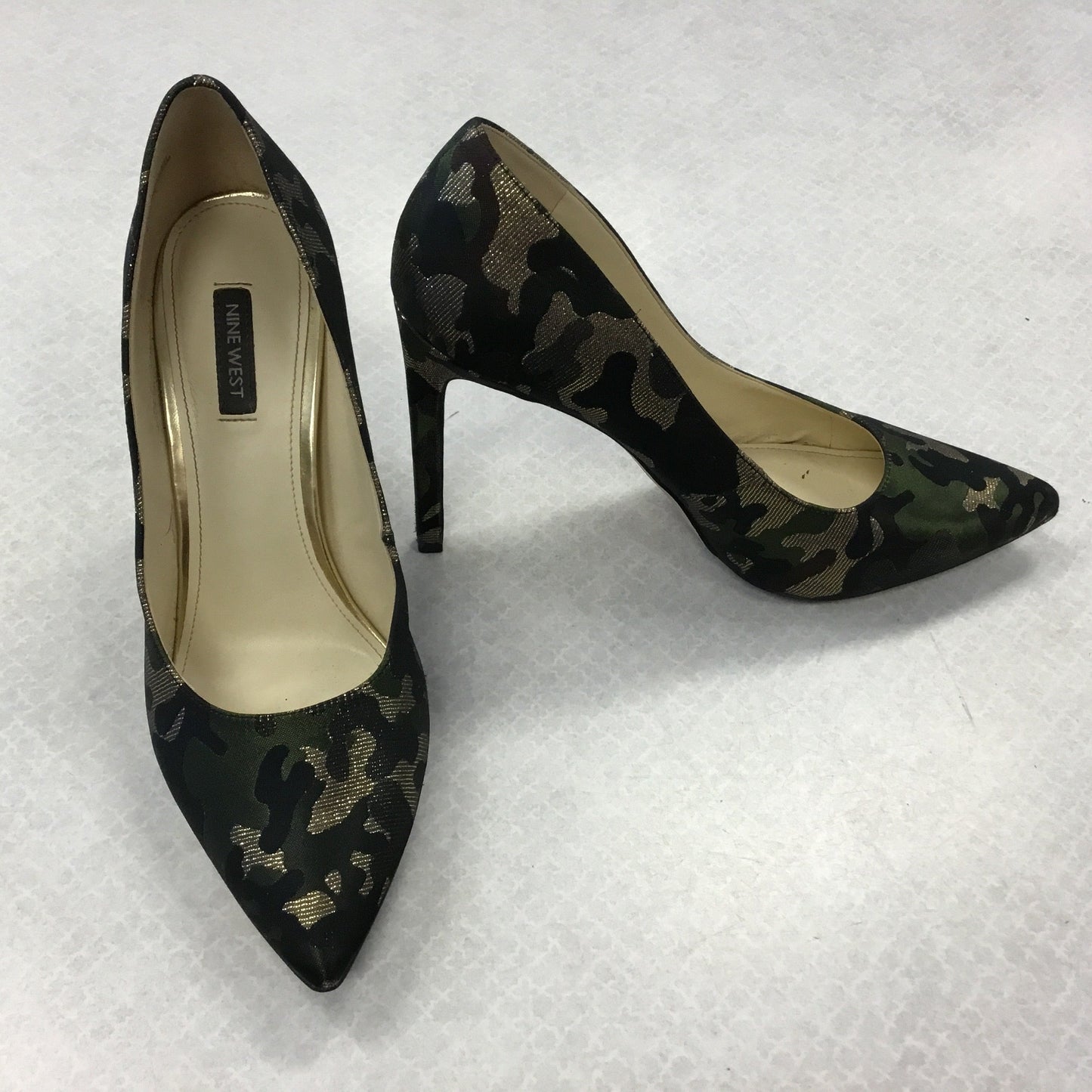 Shoes Heels Stiletto By Nine West In Camouflage Print, Size: 10