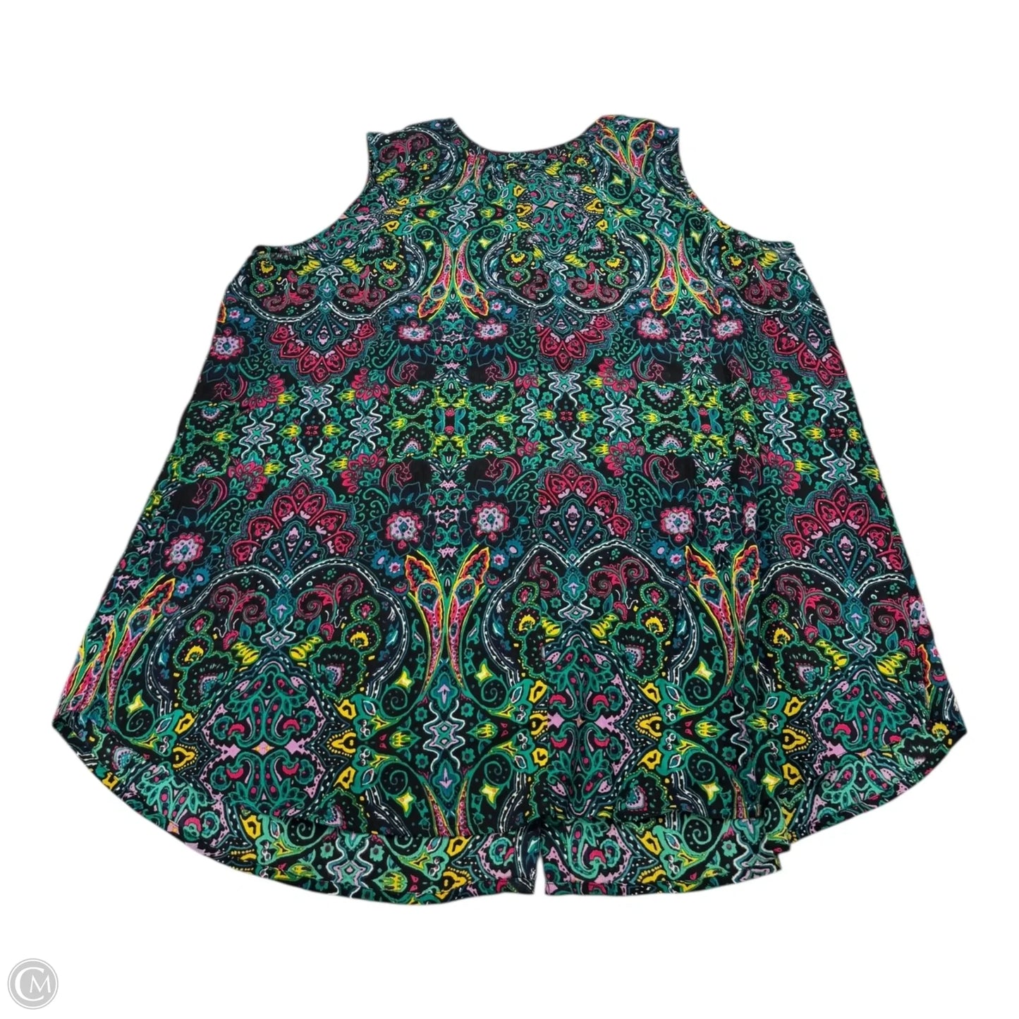 Top Sleeveless By Romans In Green, Size: 26